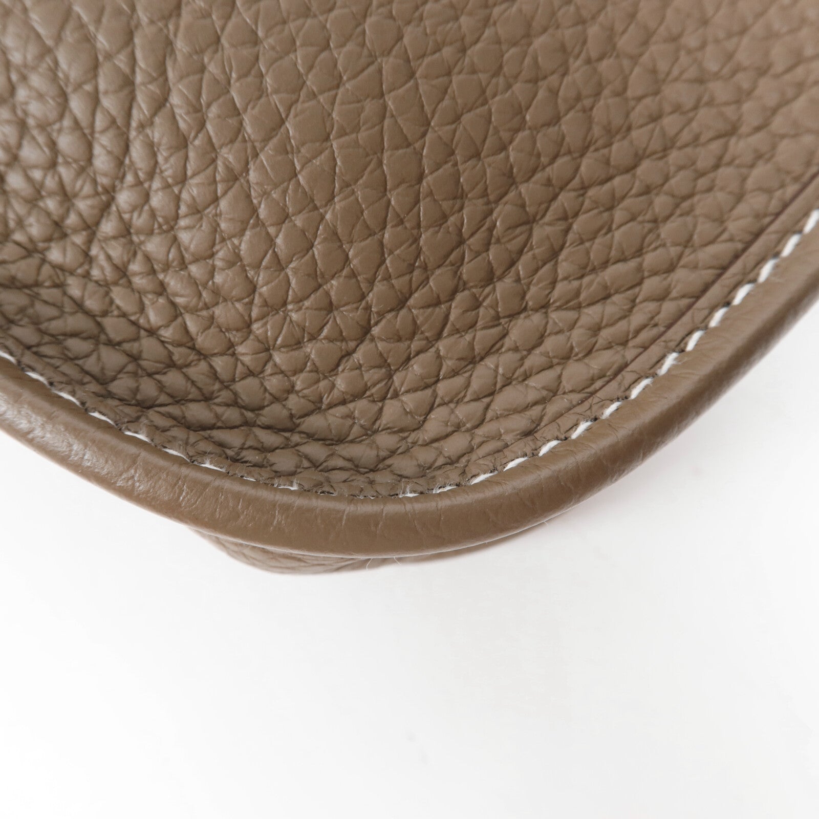 HERMES Clemence皮革Evelyne TPM金扣肩背袋Etoupe
