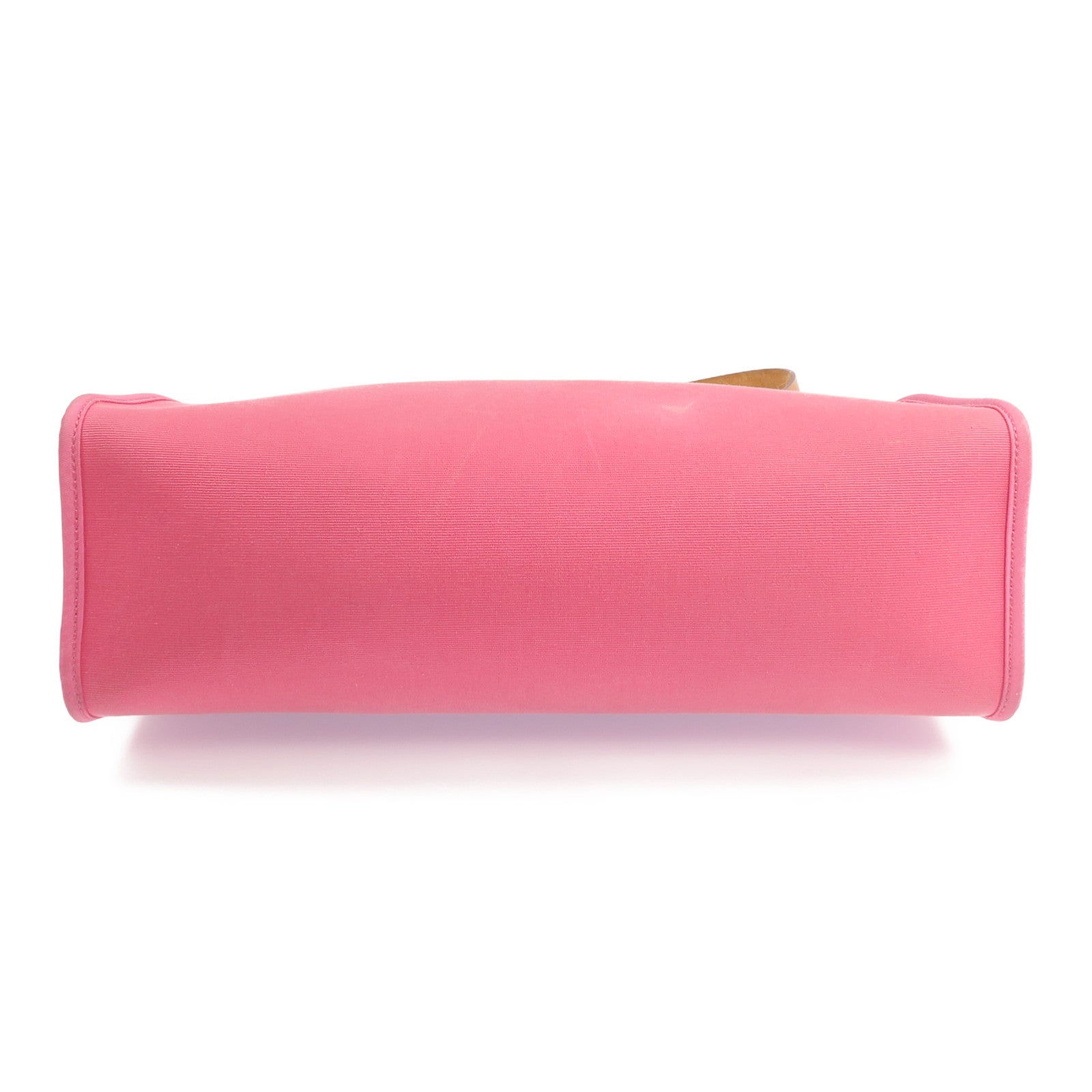 HERMES 帆布Herbag PM銀扣手挽肩背兩用袋Bois de Rose