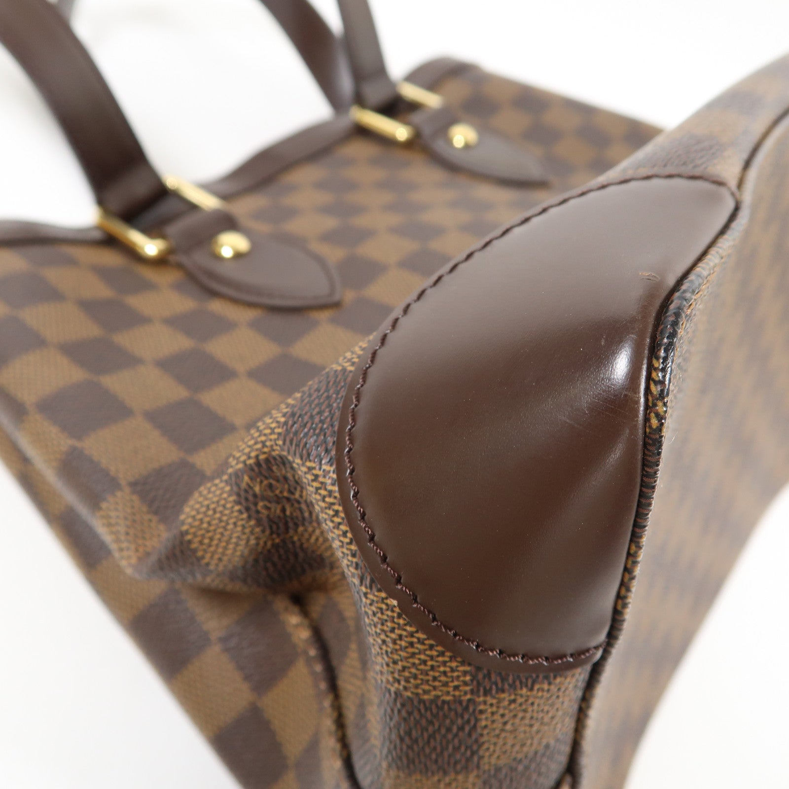 LOUIS VUITTON 【激減優惠】Damier Hampstead PM金扣手挽袋