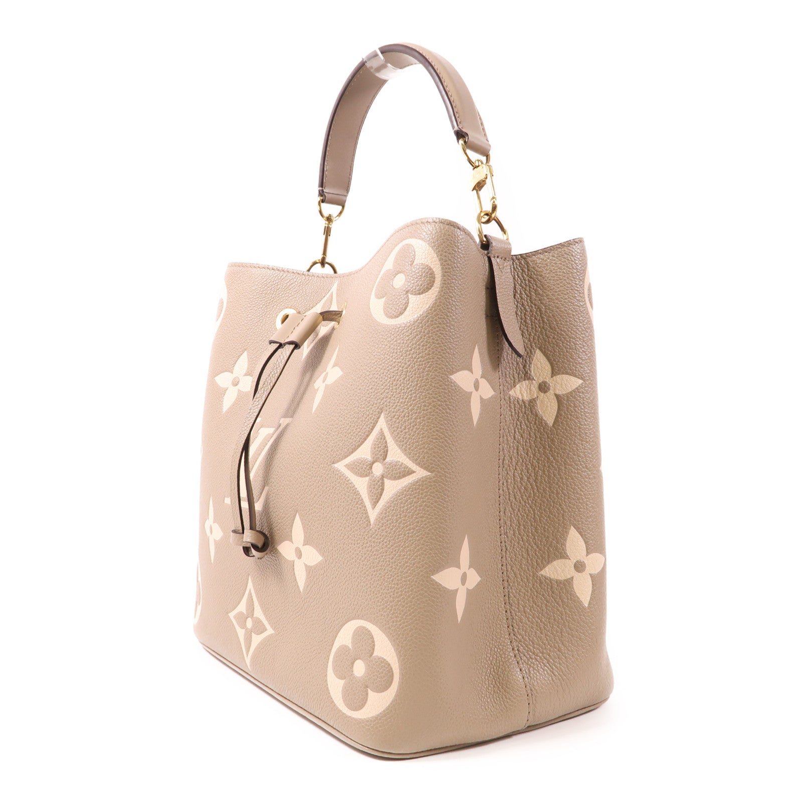 LOUIS VUITTON Monogram Empreinte Neo Noe MM金扣手挽肩背兩用袋