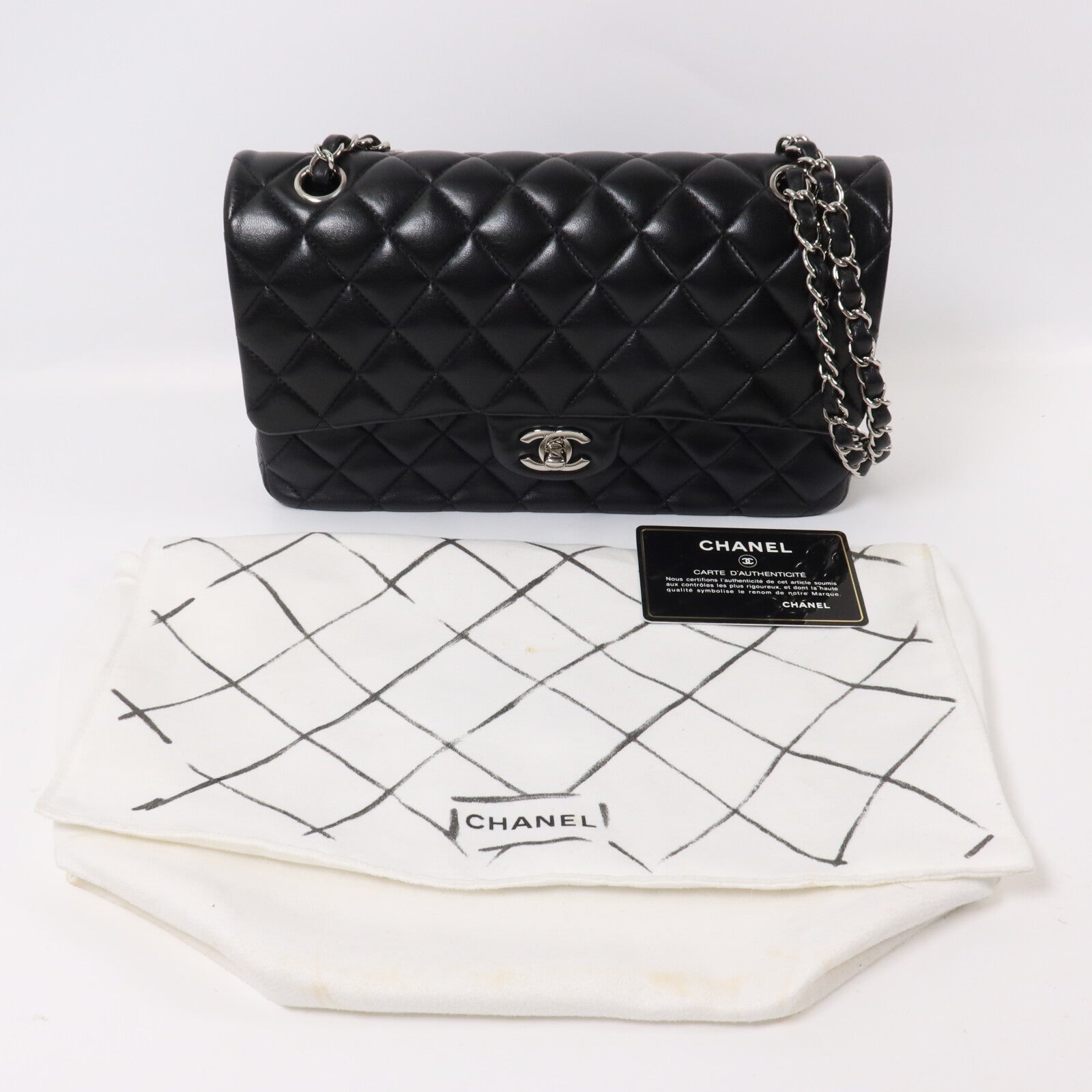 CHANEL 羊皮皮革Classic 25鏈帶肩背袋