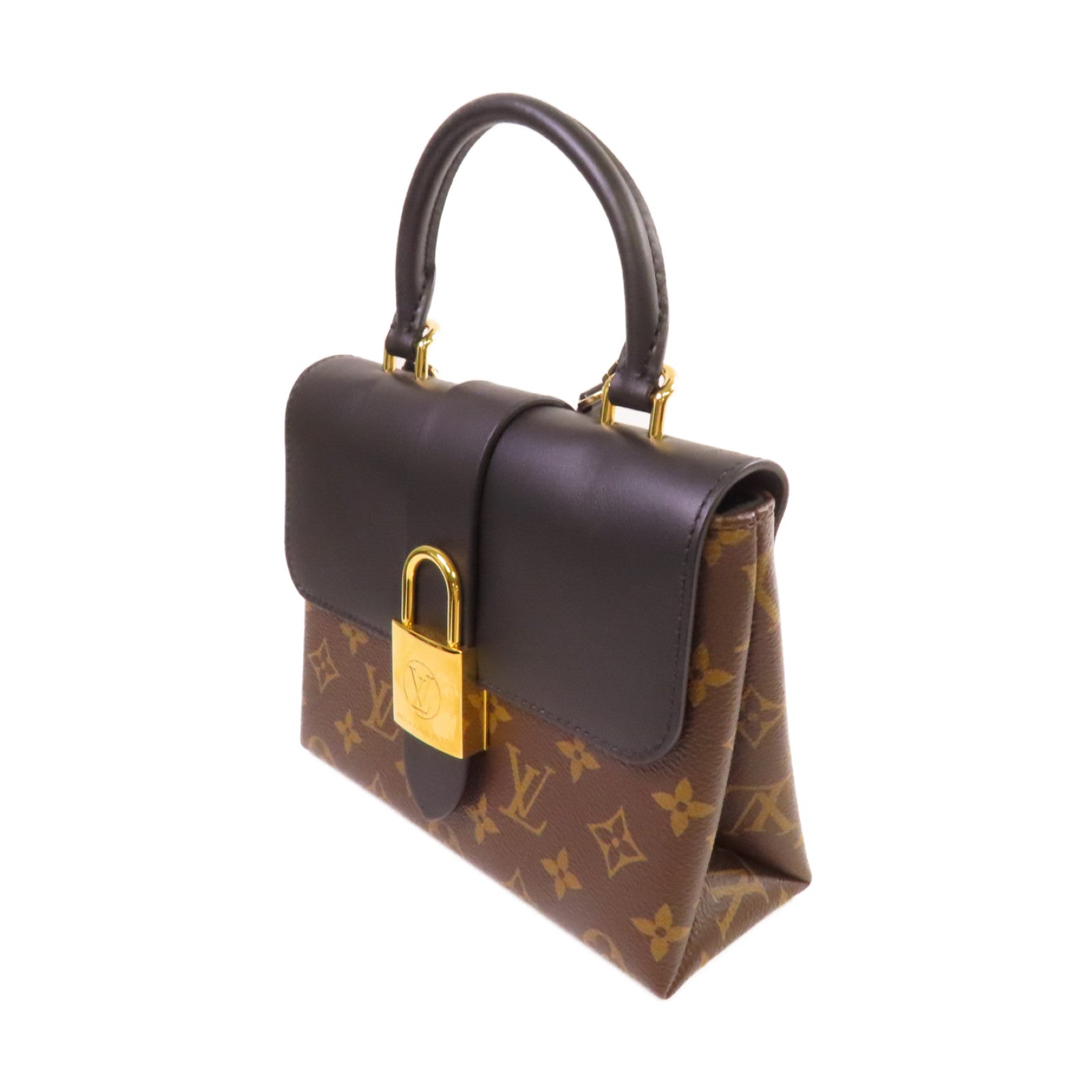 LOUIS VUITTON Monogram Locky BB 2Way Shoulder Bag金扣手挽肩背兩用袋啡色/黑色