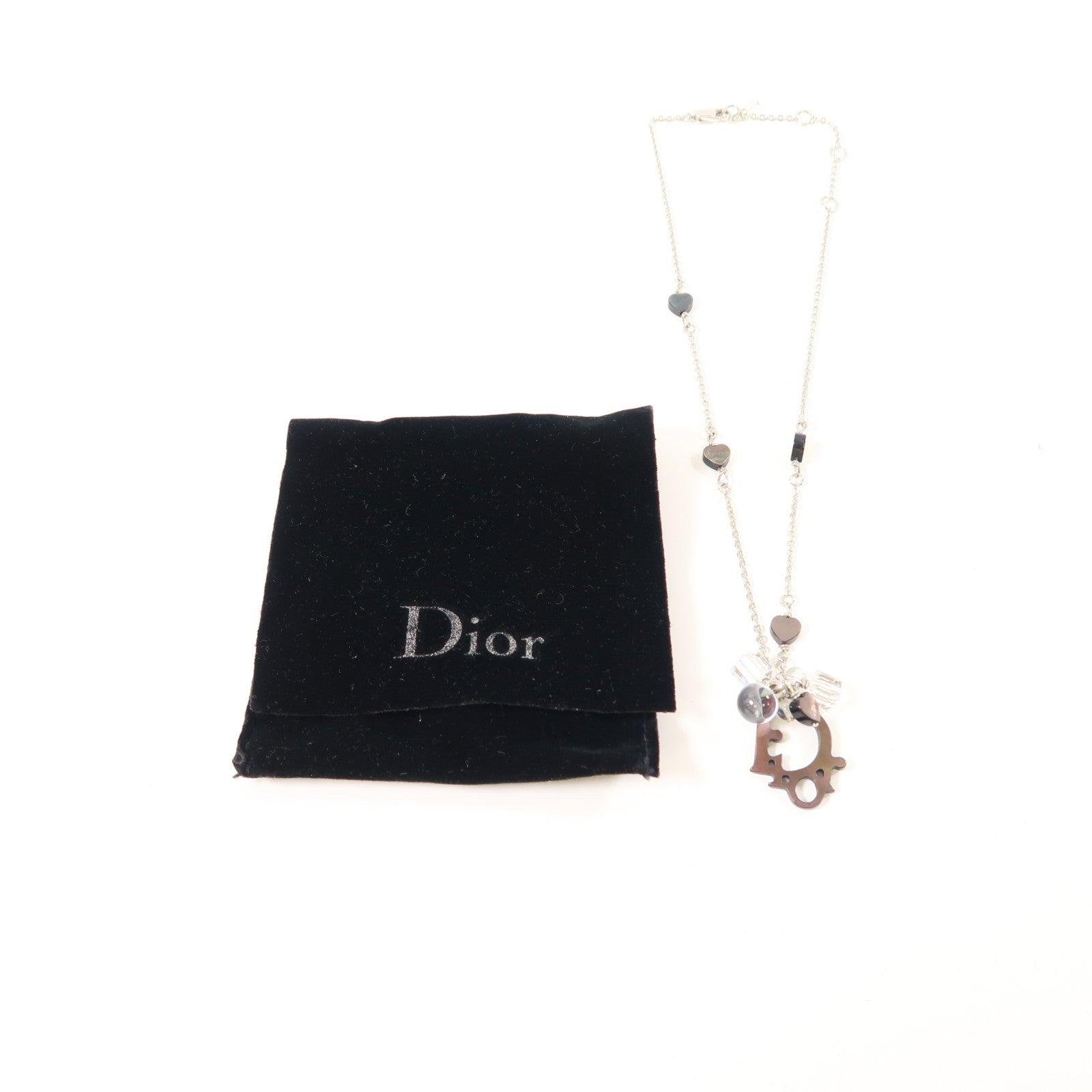 Dior PVC/金屬Necklace項鍊銀色