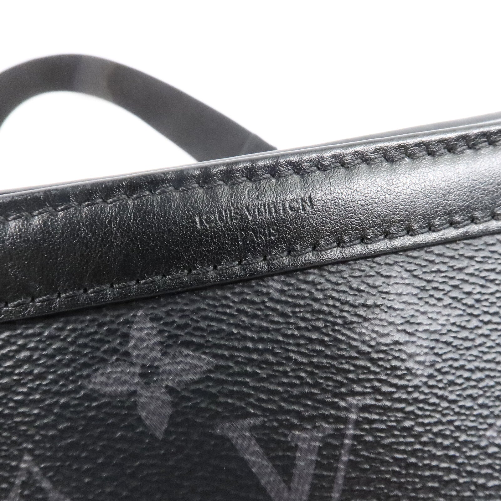 LOUIS VUITTON Monogram Eclipse Gaston銀扣肩背袋