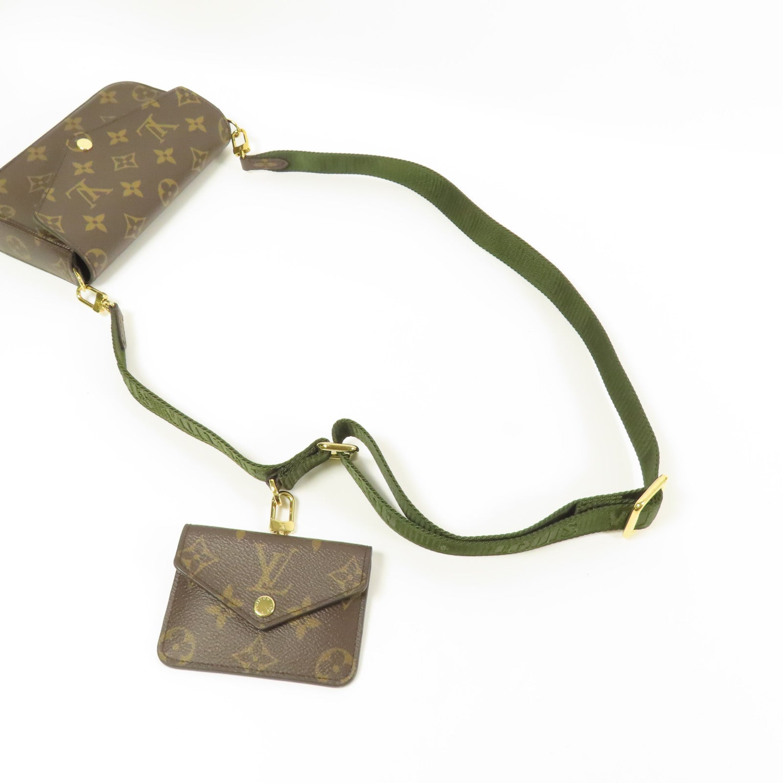 LOUIS VUITTON Monogram Felicie Strap & Go金扣肩背袋