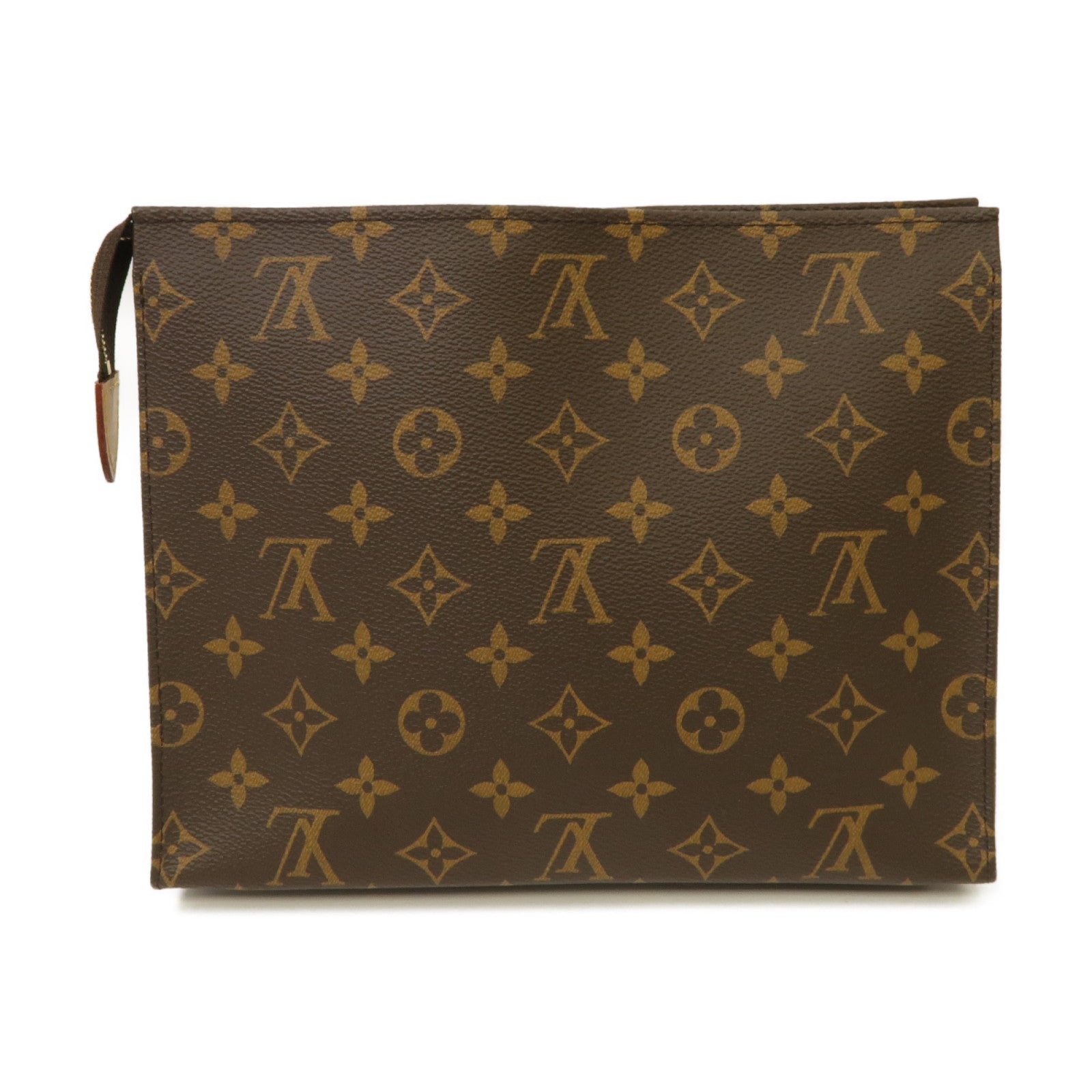 LOUIS VUITTON Monogram Toiletry金扣手拿包啡色