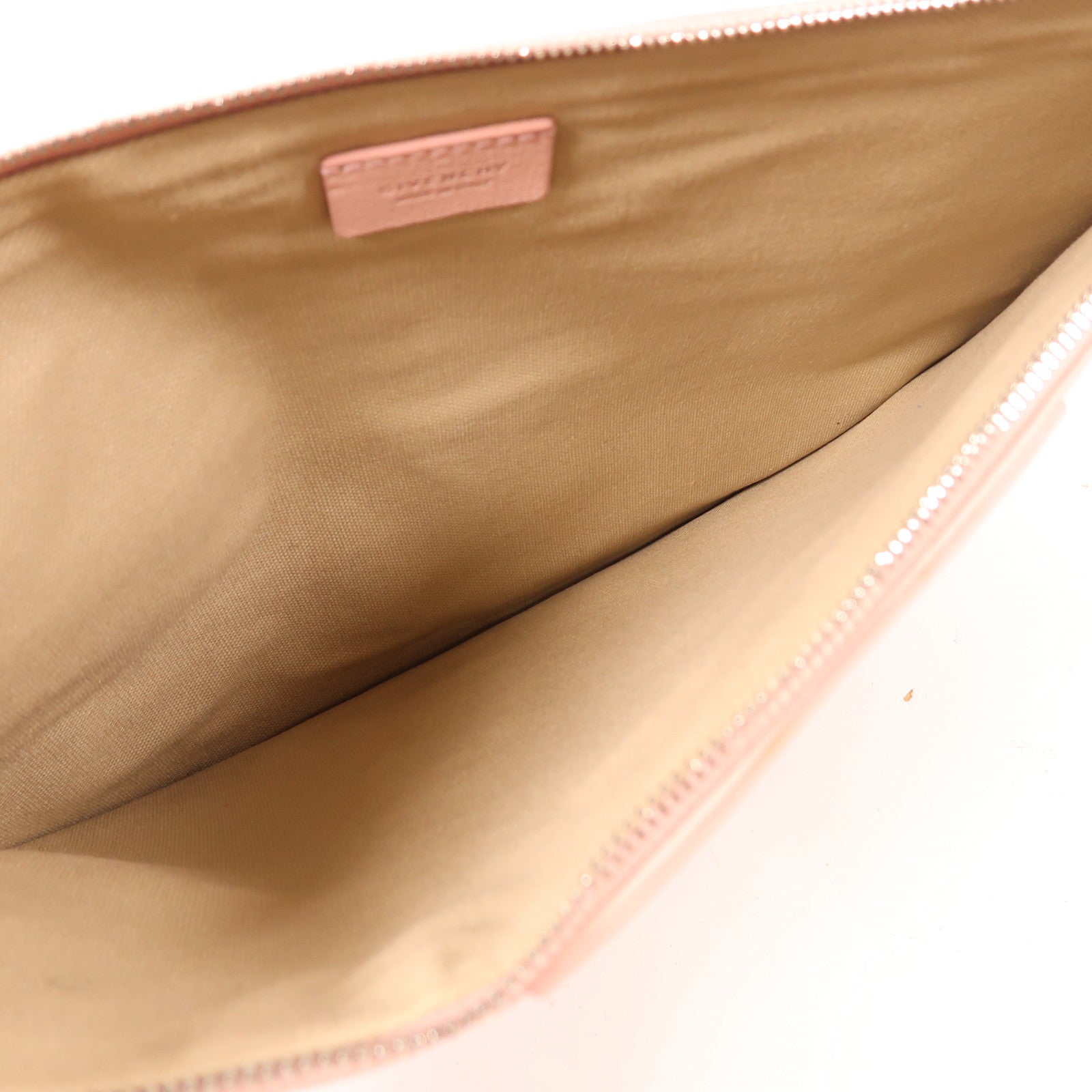 GIVENCHY 牛皮皮革Clutch銀扣手拿包