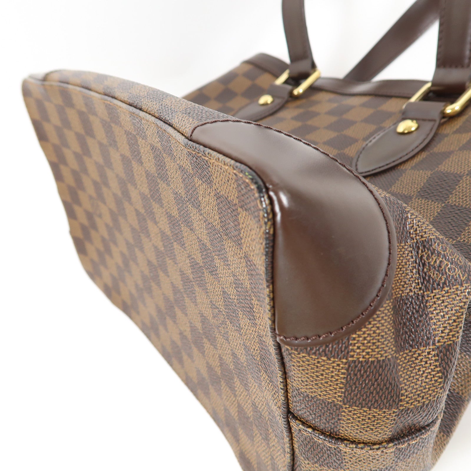 LOUIS VUITTON 【激減優惠】Damier Hampstead PM金扣手挽袋