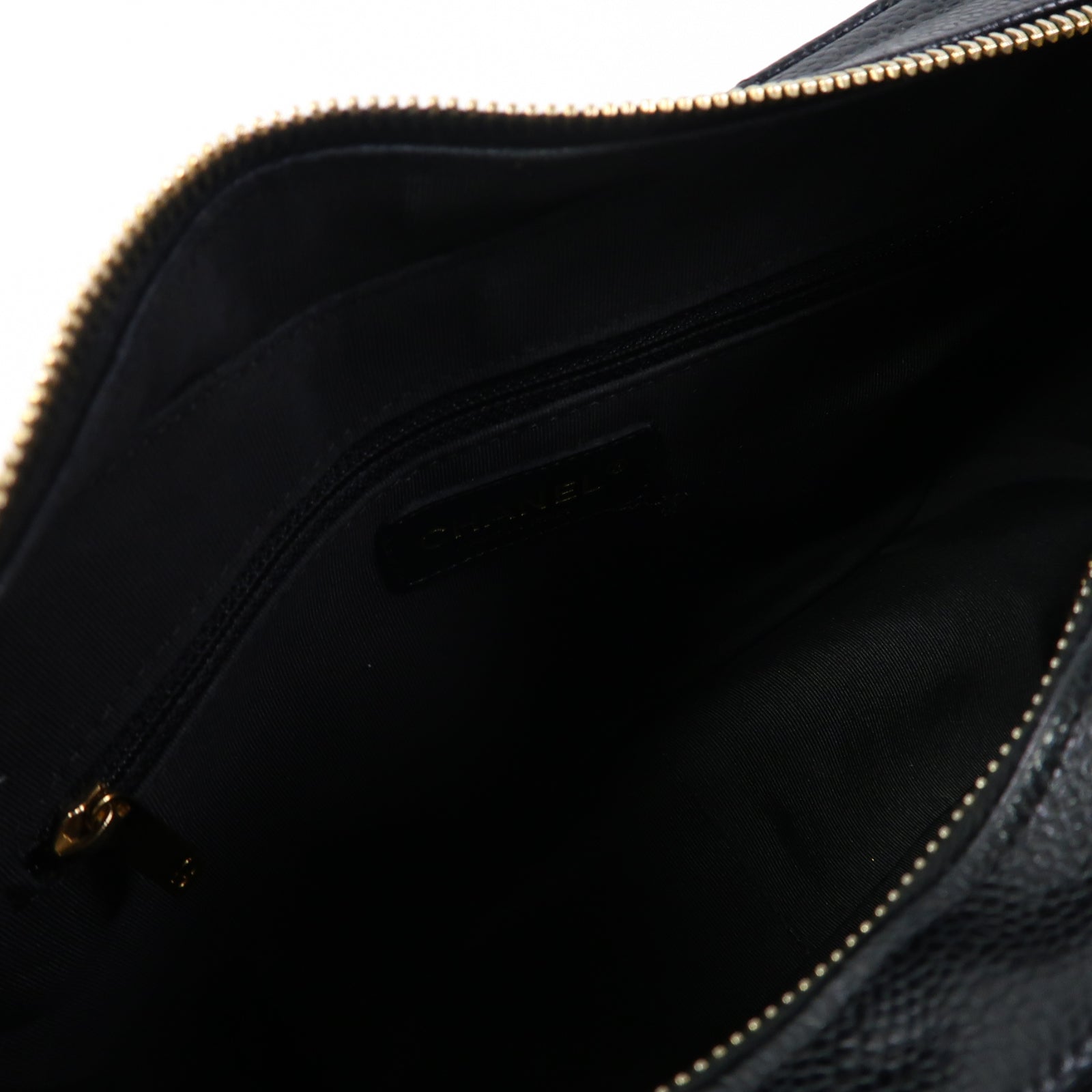 CHANEL 菱格牛皮皮革Vintage Shoulder Bag金扣肩背袋黑色