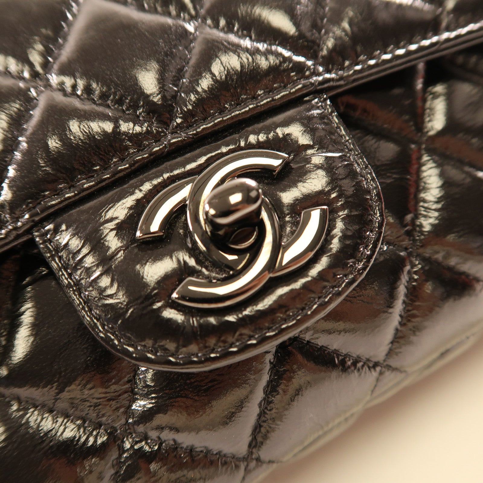 CHANEL 【激減優惠】牛皮皮革Classic Flap 25cm黑扣鏈帶肩背袋