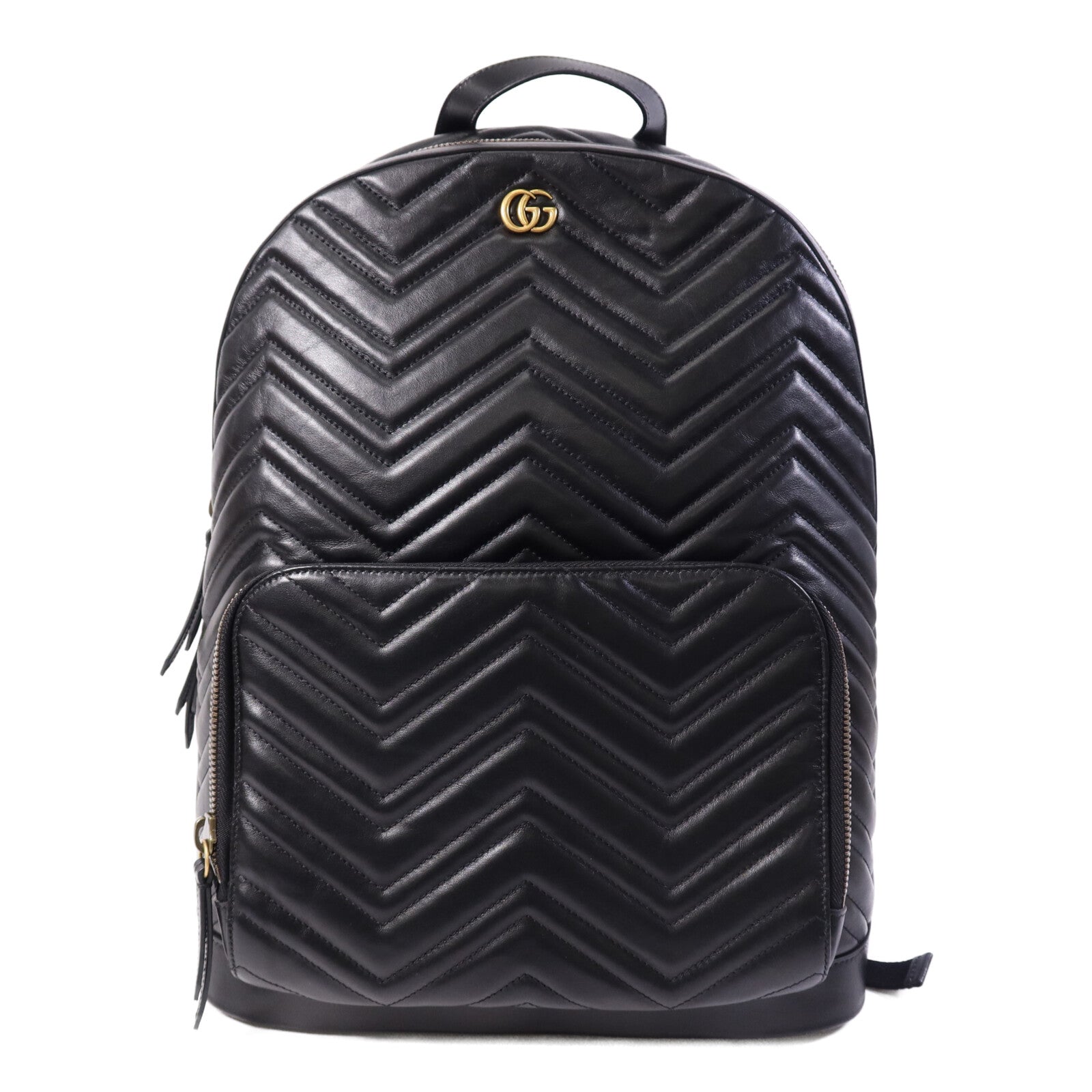 GUCCI 【激減優惠】羊皮皮革Backpack金扣背包
