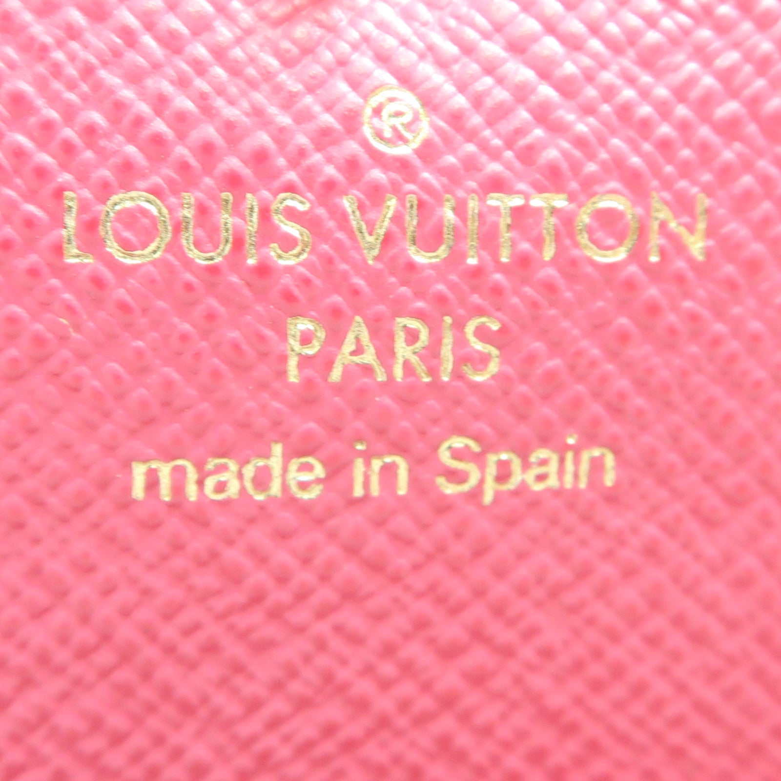 LOUIS VUITTON Monogram Emilie金扣長錢包棕色/粉紅色