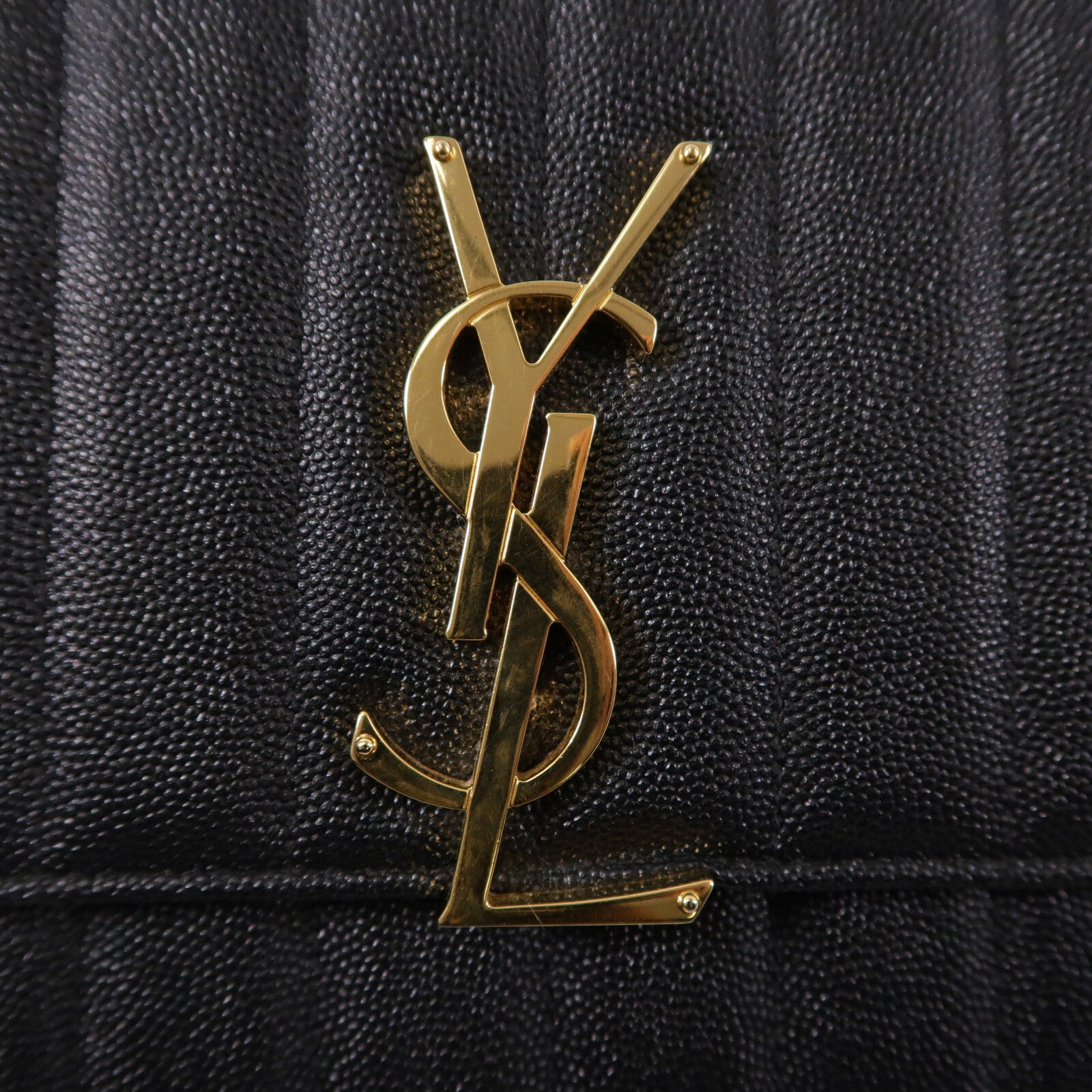 SAINT LAURENT 牛皮皮革Vicky Medium鏈帶肩背袋