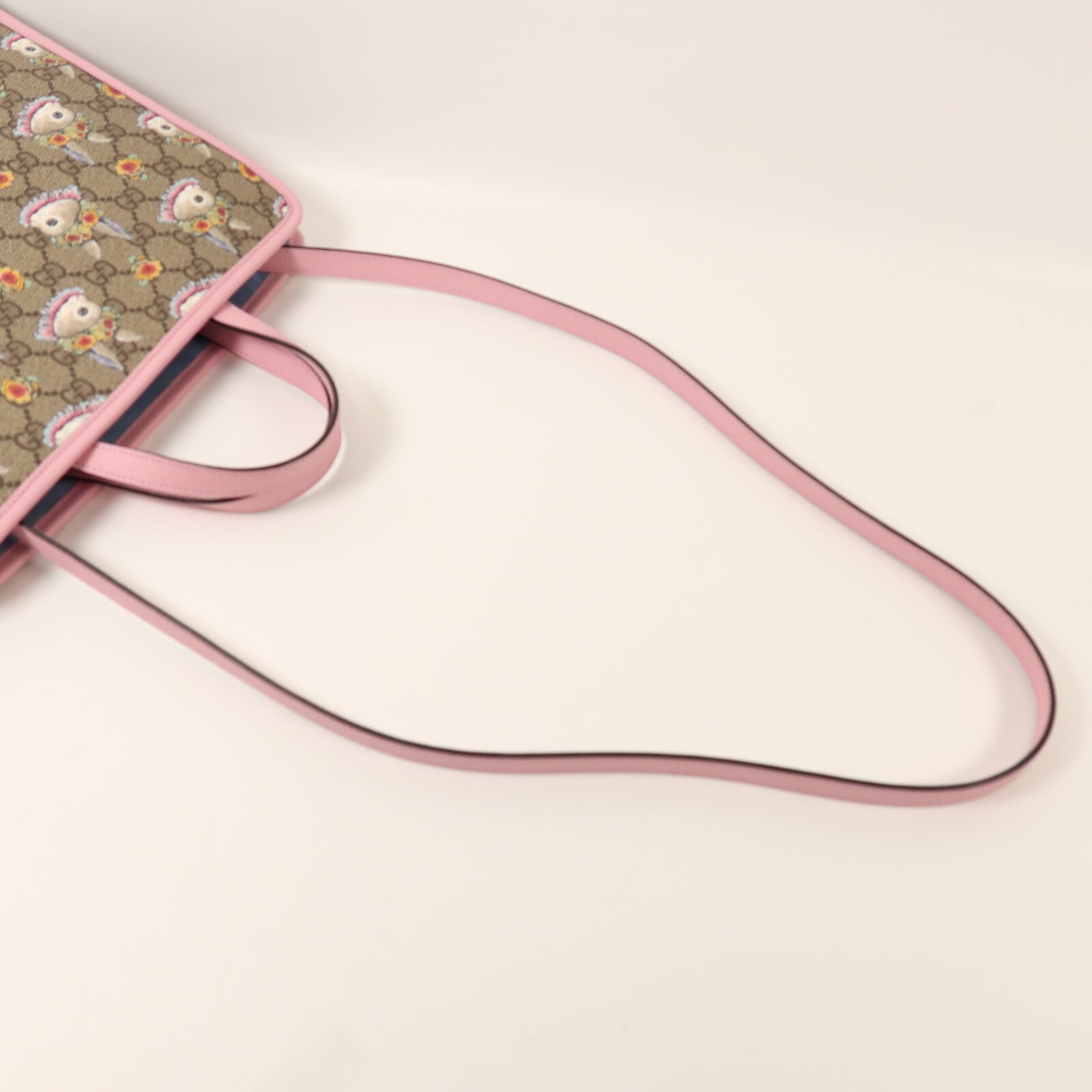 GUCCI 塗層帆布Tote Bag銀扣手挽肩背兩用袋