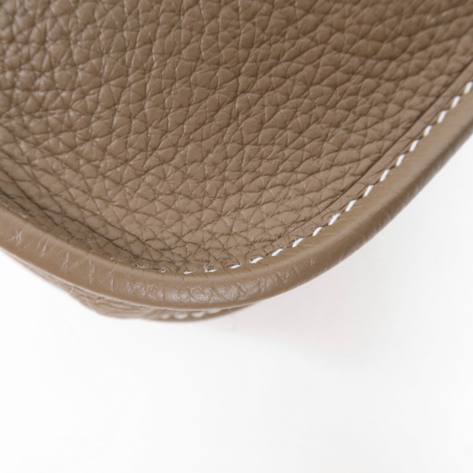 HERMES Clemence皮革Evelyne TPM金扣肩背袋Etoupe