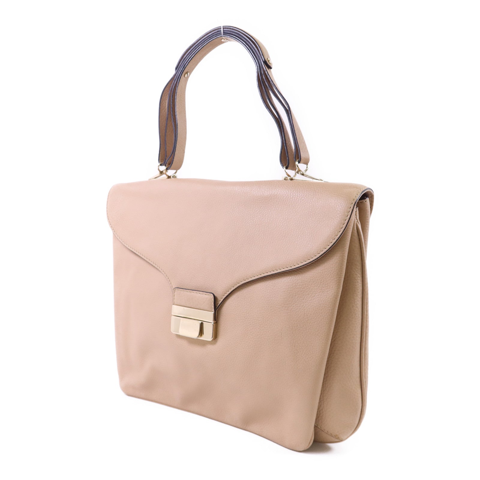 Valentino 【激減優惠】牛皮皮革Shoulder Bag金扣肩背袋