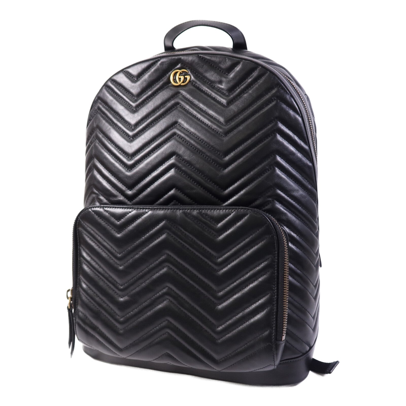 GUCCI 【激減優惠】羊皮皮革Backpack金扣背包