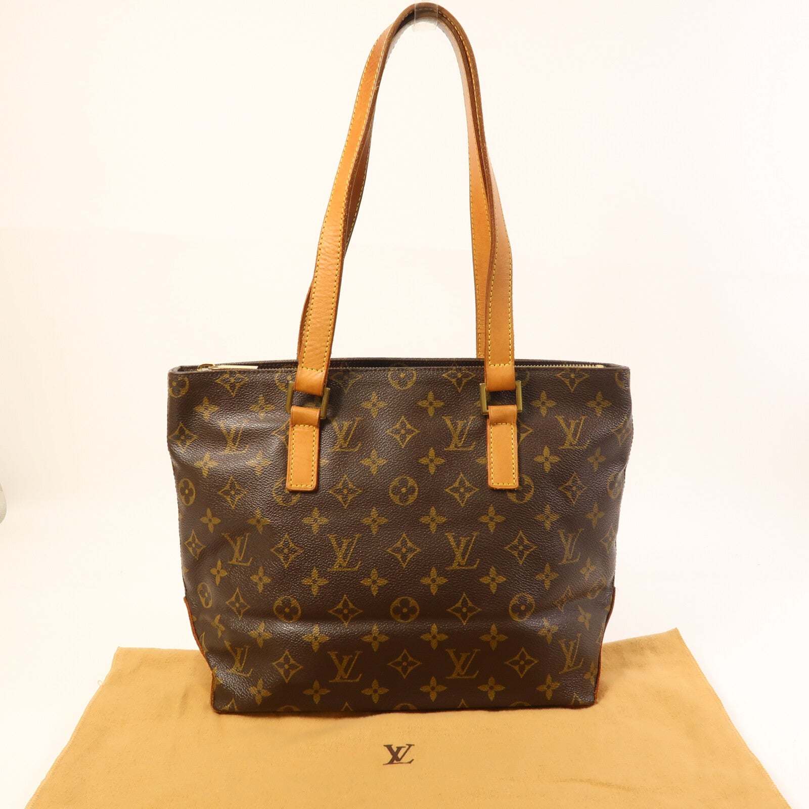 LOUIS VUITTON Monogram Cabas Piano金扣肩背袋