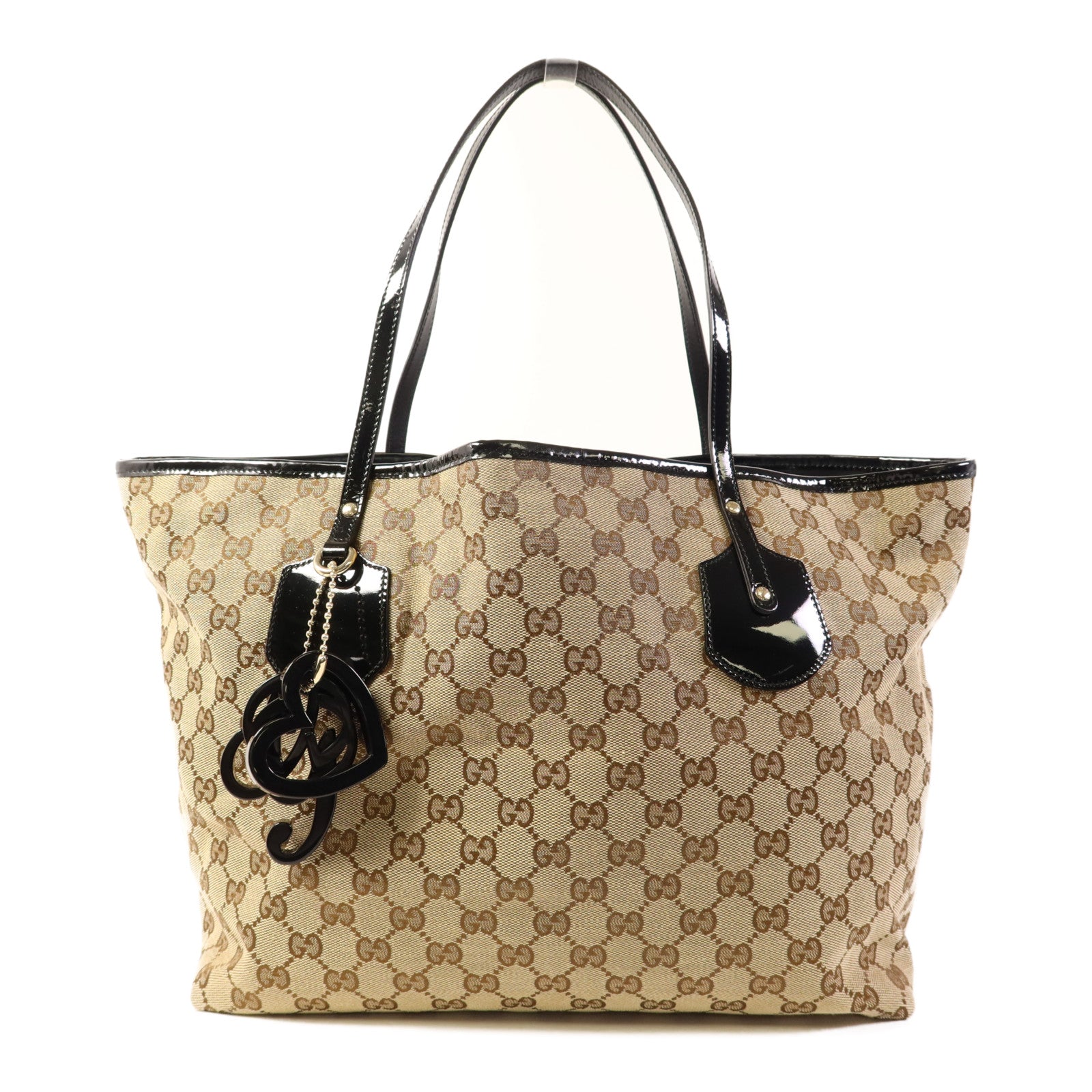 GUCCI 帆布Jolie Tote金扣肩背袋/手挽袋