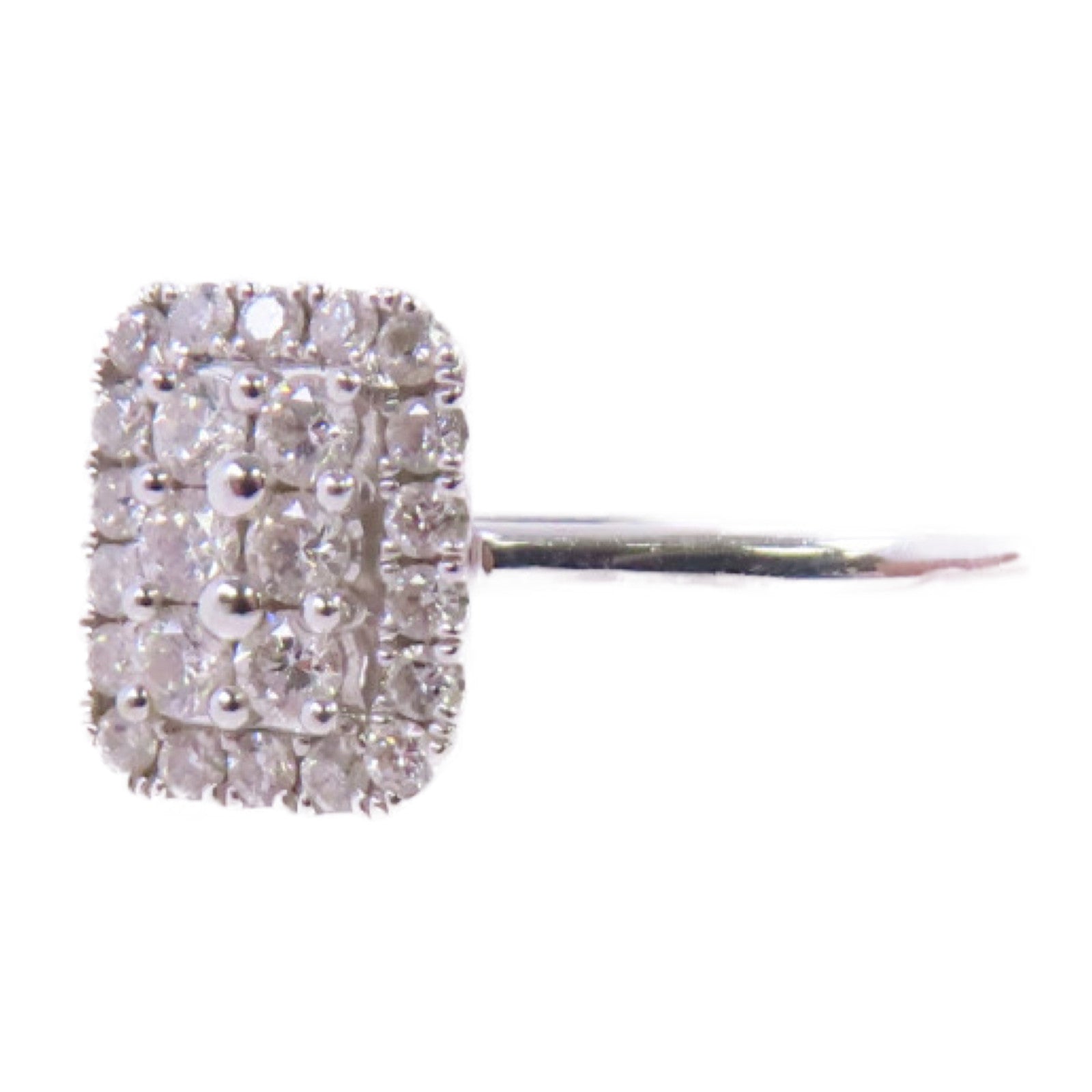 JEWELRY (PRICE DOWN) 0.49ct Diamond Ring US#9.75 18K White Gold