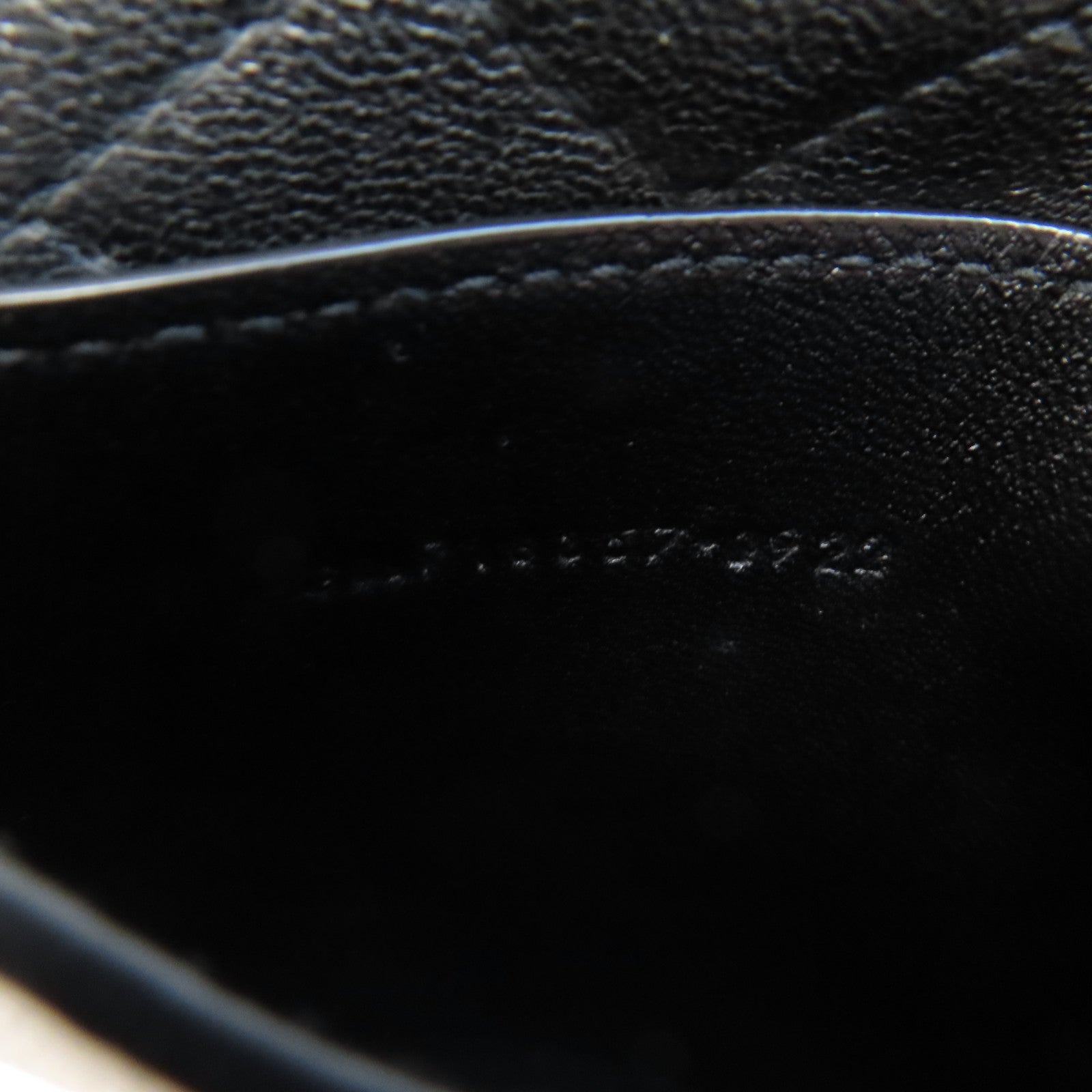 SAINT LAURENT 菱格牛皮皮革Card Case金扣卡片套黑色