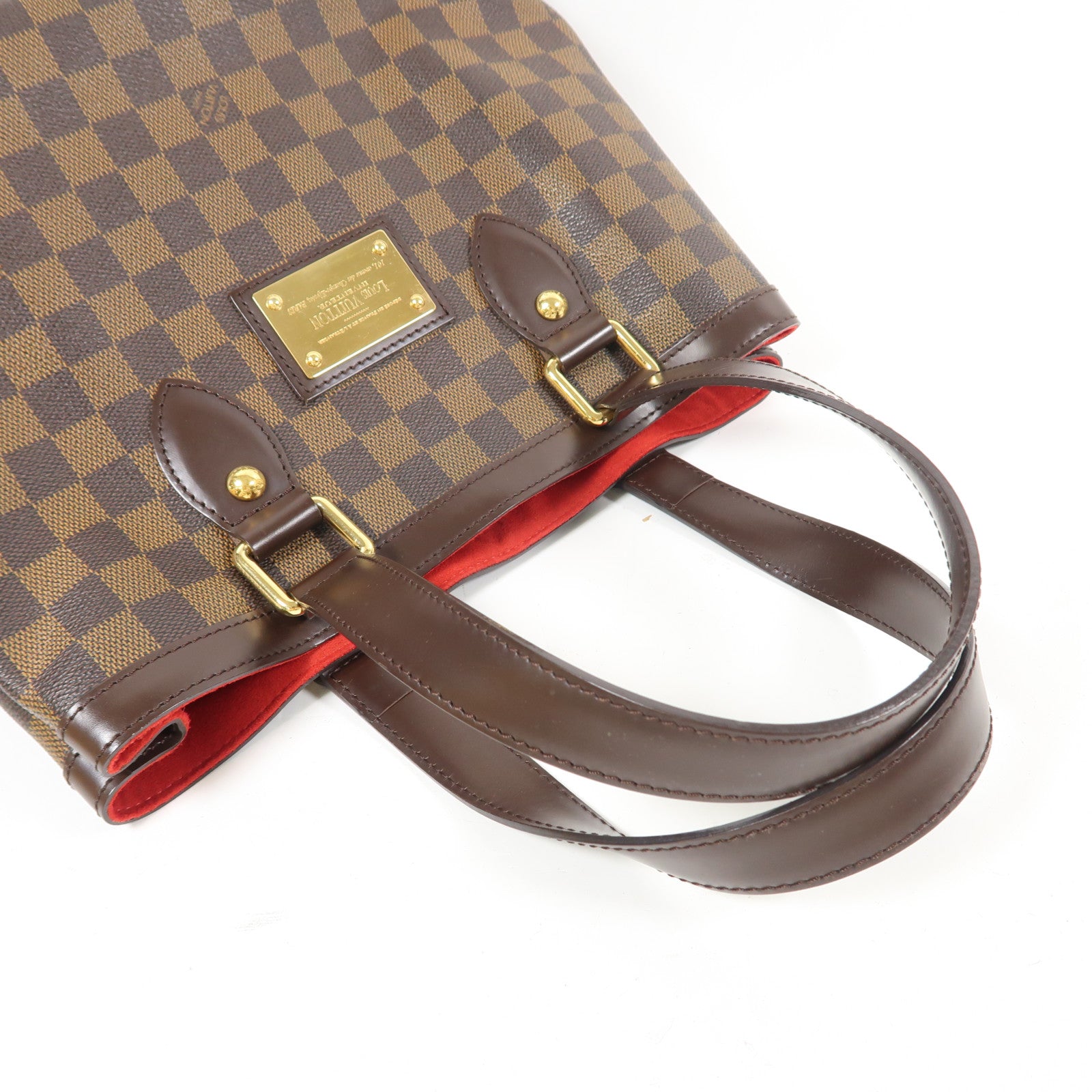 LOUIS VUITTON 【激減優惠】Damier Hampstead PM金扣手挽袋