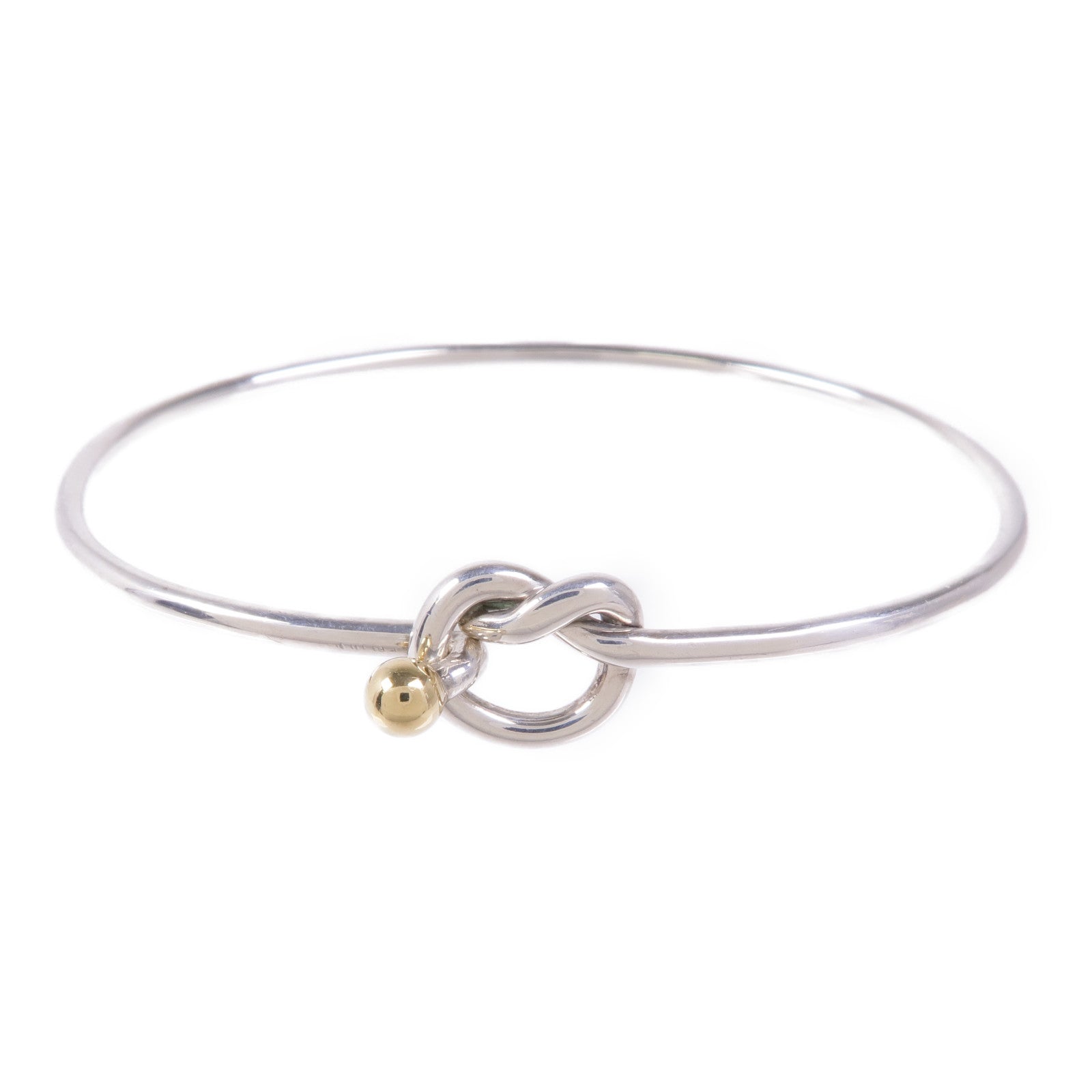 TIFFANY¡®CO Bracelet Bangle 925 Sterling Silver 18K Yellow Gold
