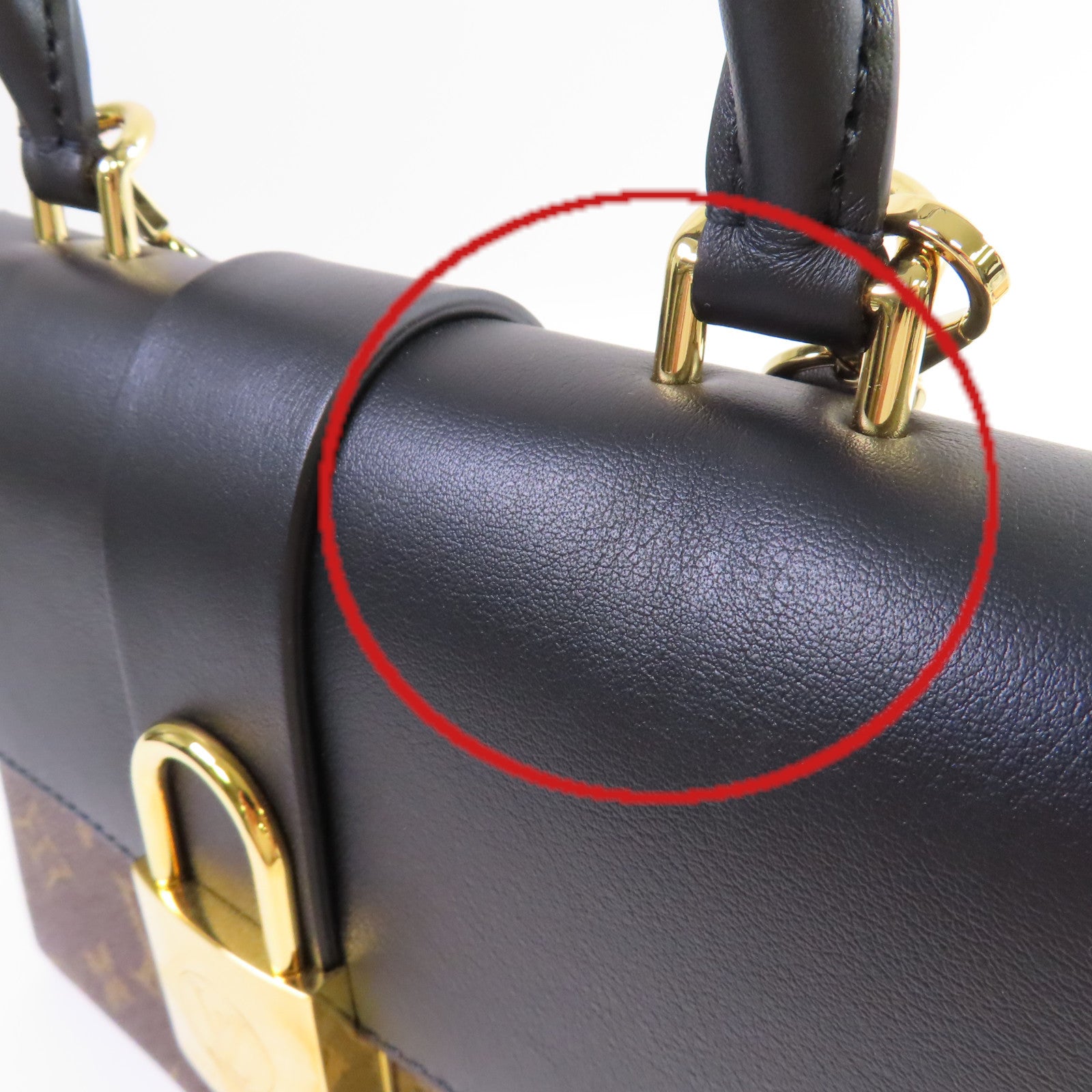 LOUIS VUITTON Monogram Locky BB 2Way Shoulder Bag金扣手挽肩背兩用袋啡色/黑色