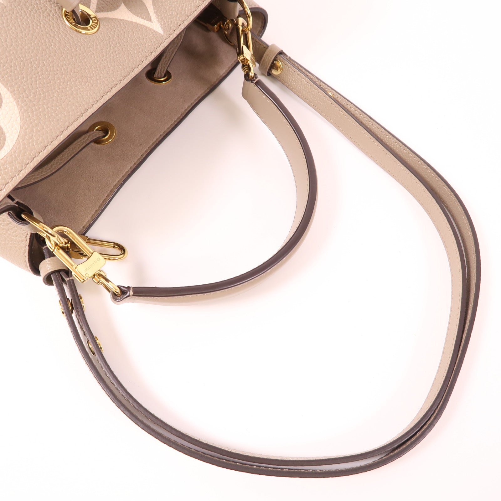 LOUIS VUITTON Monogram Empreinte Neo Noe MM金扣手挽肩背兩用袋