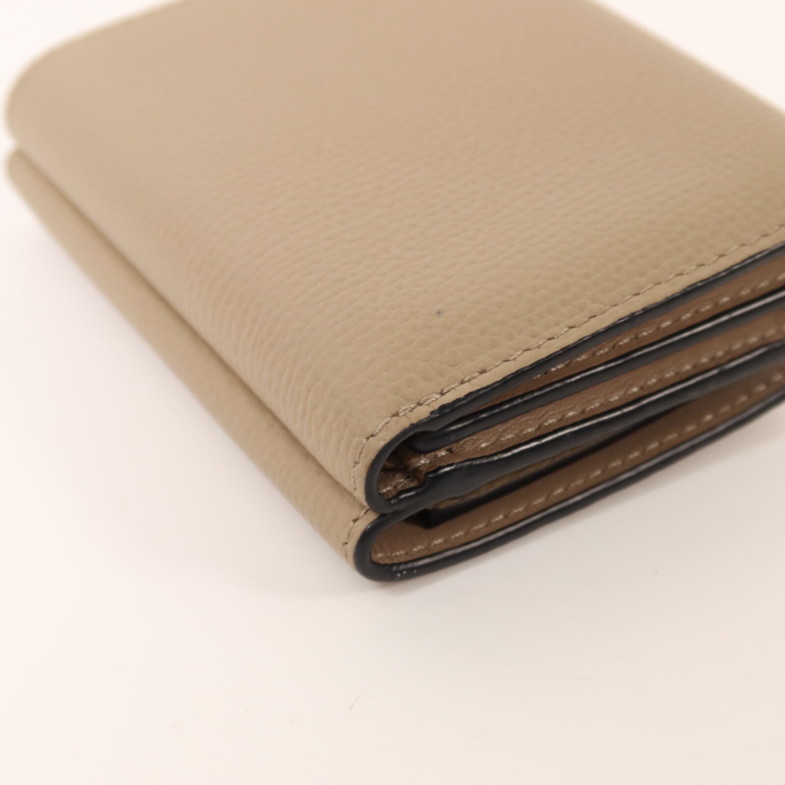 LOEWE 牛皮皮革Wallet銀扣錢包