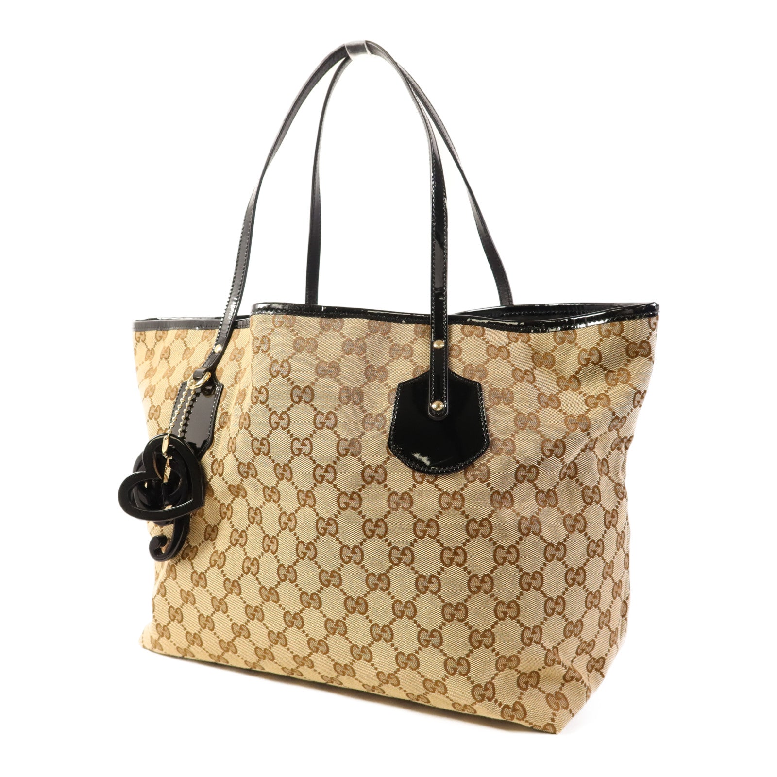 GUCCI 帆布Jolie Tote金扣肩背袋/手挽袋