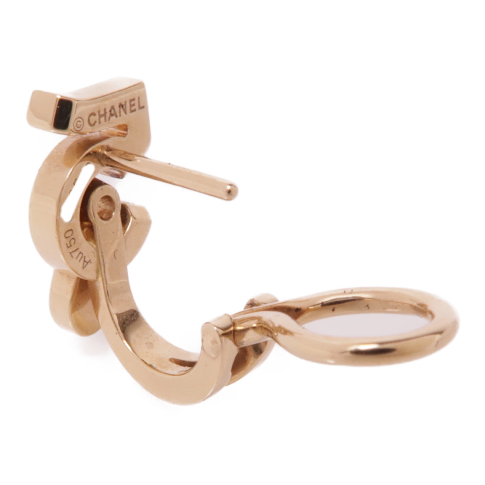 CHANEL 18K黃金Eternal N5耳環