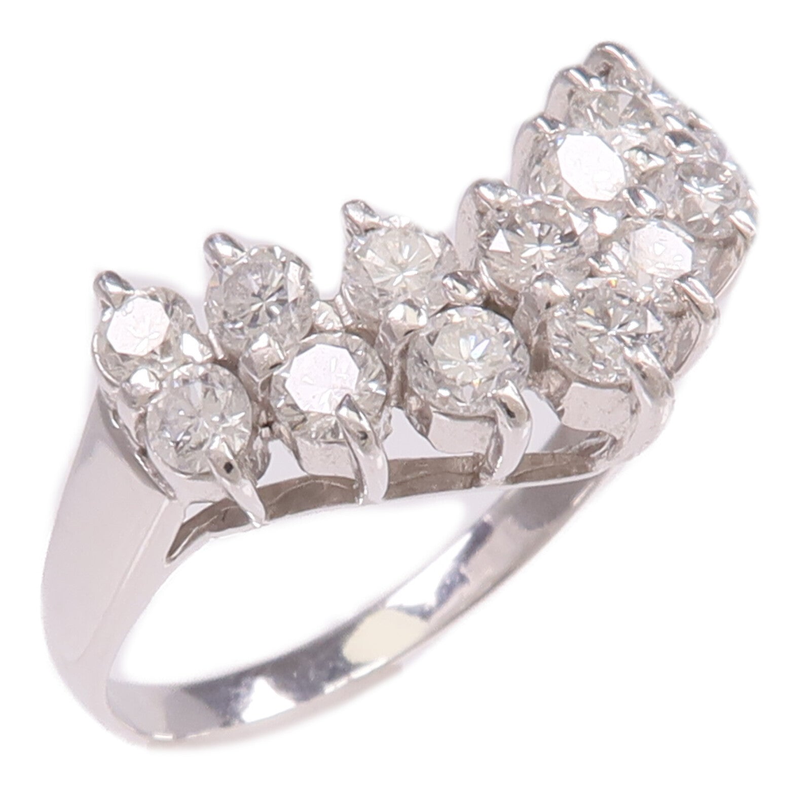 JEWELRY 【激減優惠】PT900鉑金Diamond Ring鑽石戒指US#8.25