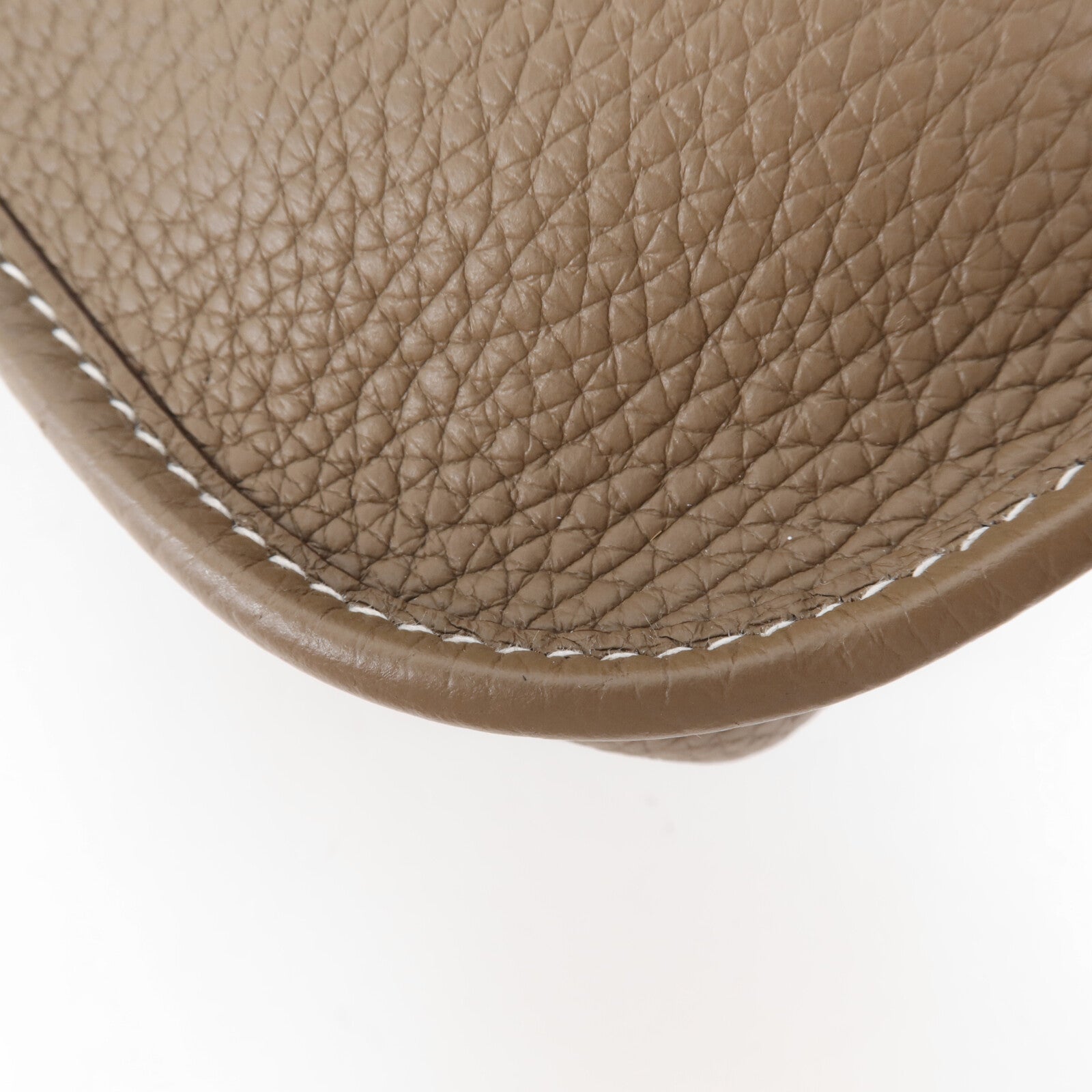 HERMES Clemence皮革Evelyne TPM金扣肩背袋Etoupe