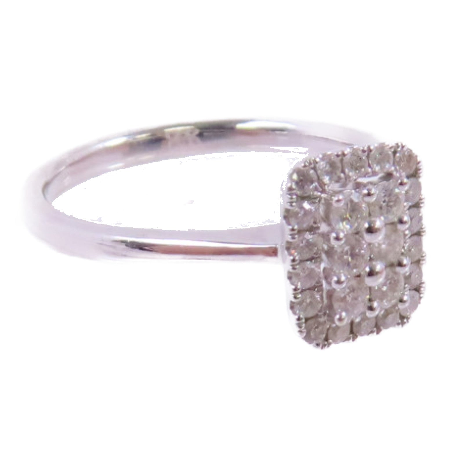 JEWELRY (PRICE DOWN) 0.49ct Diamond Ring US#9.75 18K White Gold