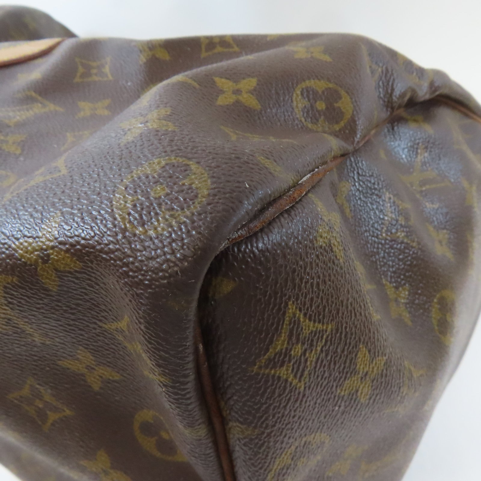 LOUIS VUITTON Monogram Keepall 50金扣手挽袋啡色