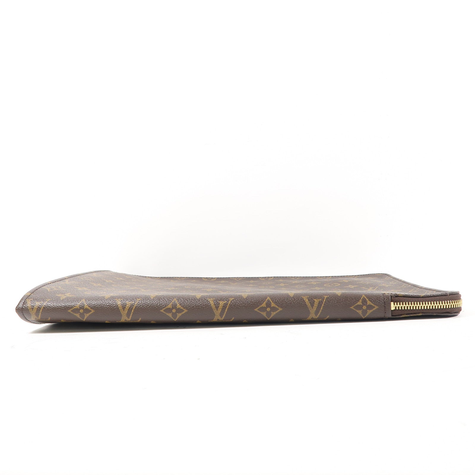 LOUIS VUITTON 【激減優惠】Monogram Accessories Pouch金扣手拿包啡色