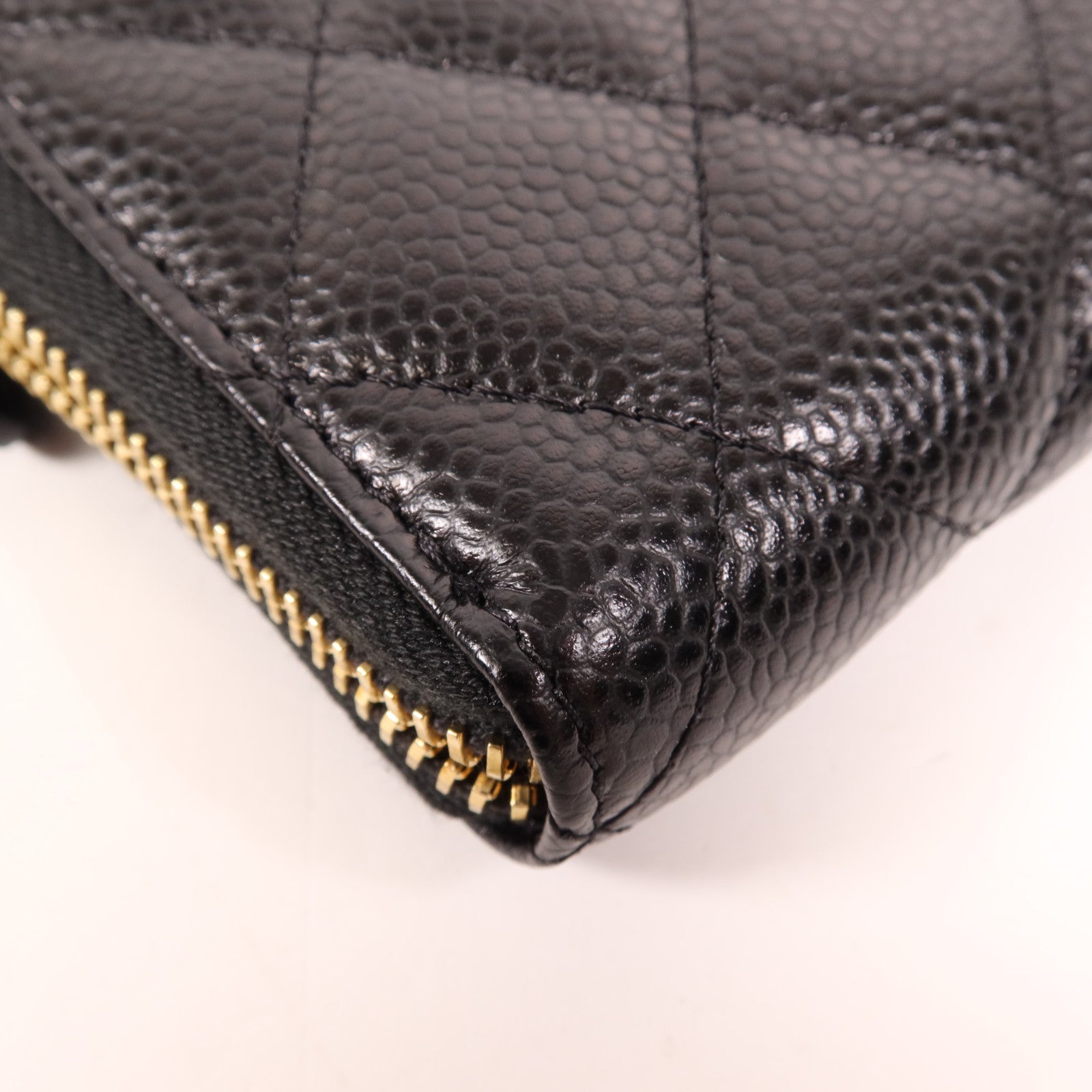 CHANEL 牛皮皮革Long Wallet金扣長錢包