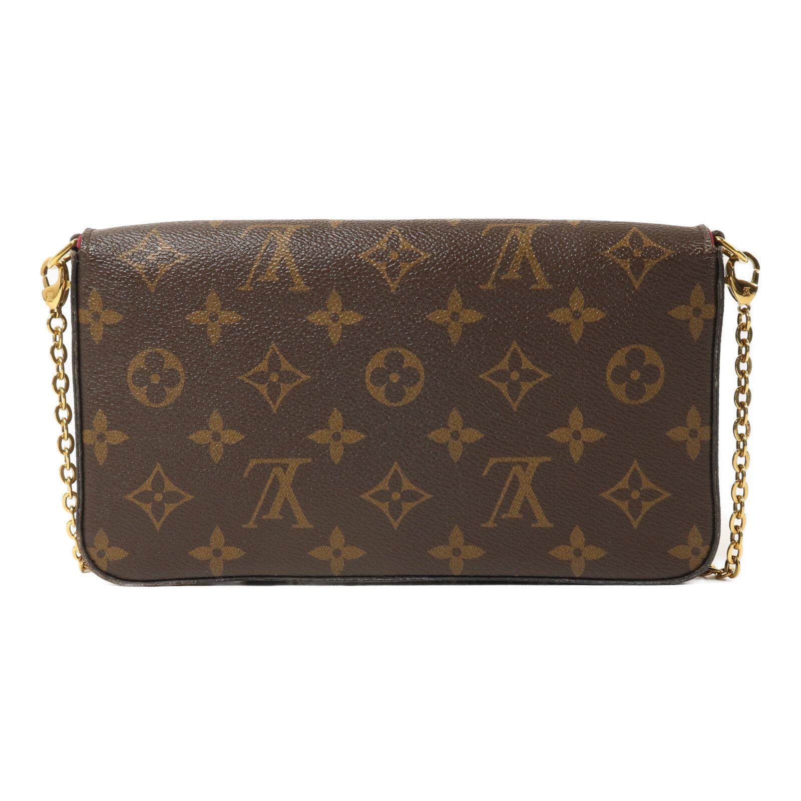 LOUIS VUITTON Monogram Pochette Felicie鏈帶肩背袋