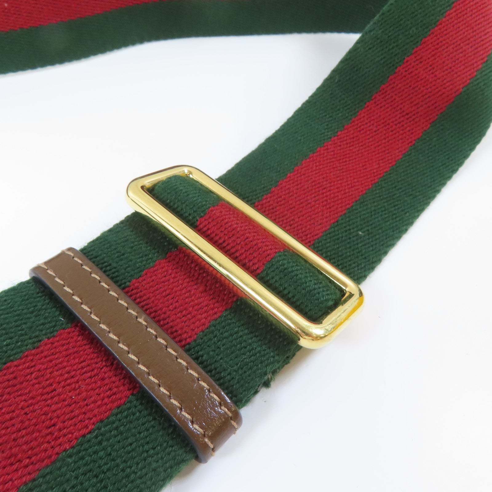 GUCCI 塗層帆布Horsebit 1955 Mini Bag金扣手挽肩背兩用袋啡色