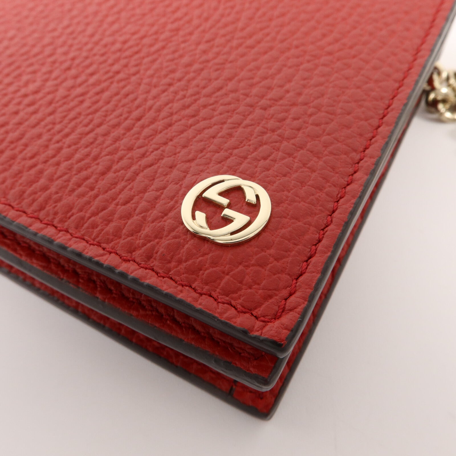 GUCCI 牛皮皮革Chain Shoulder Bag鏈帶肩背袋