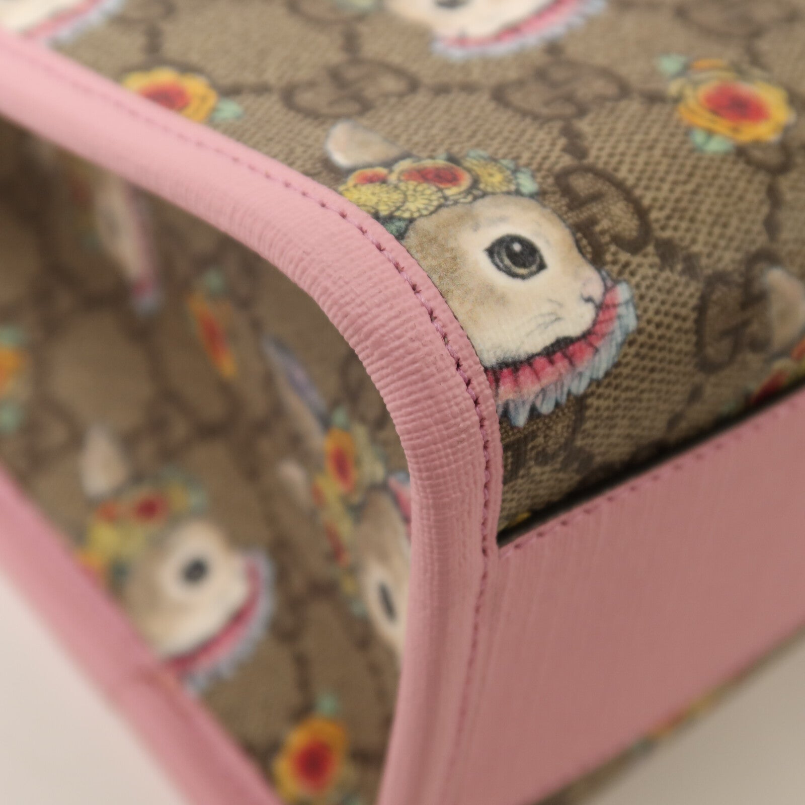 GUCCI 塗層帆布Tote Bag銀扣手挽肩背兩用袋