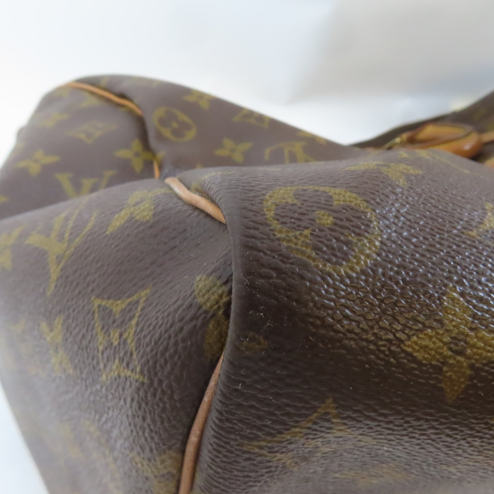 LOUIS VUITTON Monogram Keepall 50金扣手挽袋啡色
