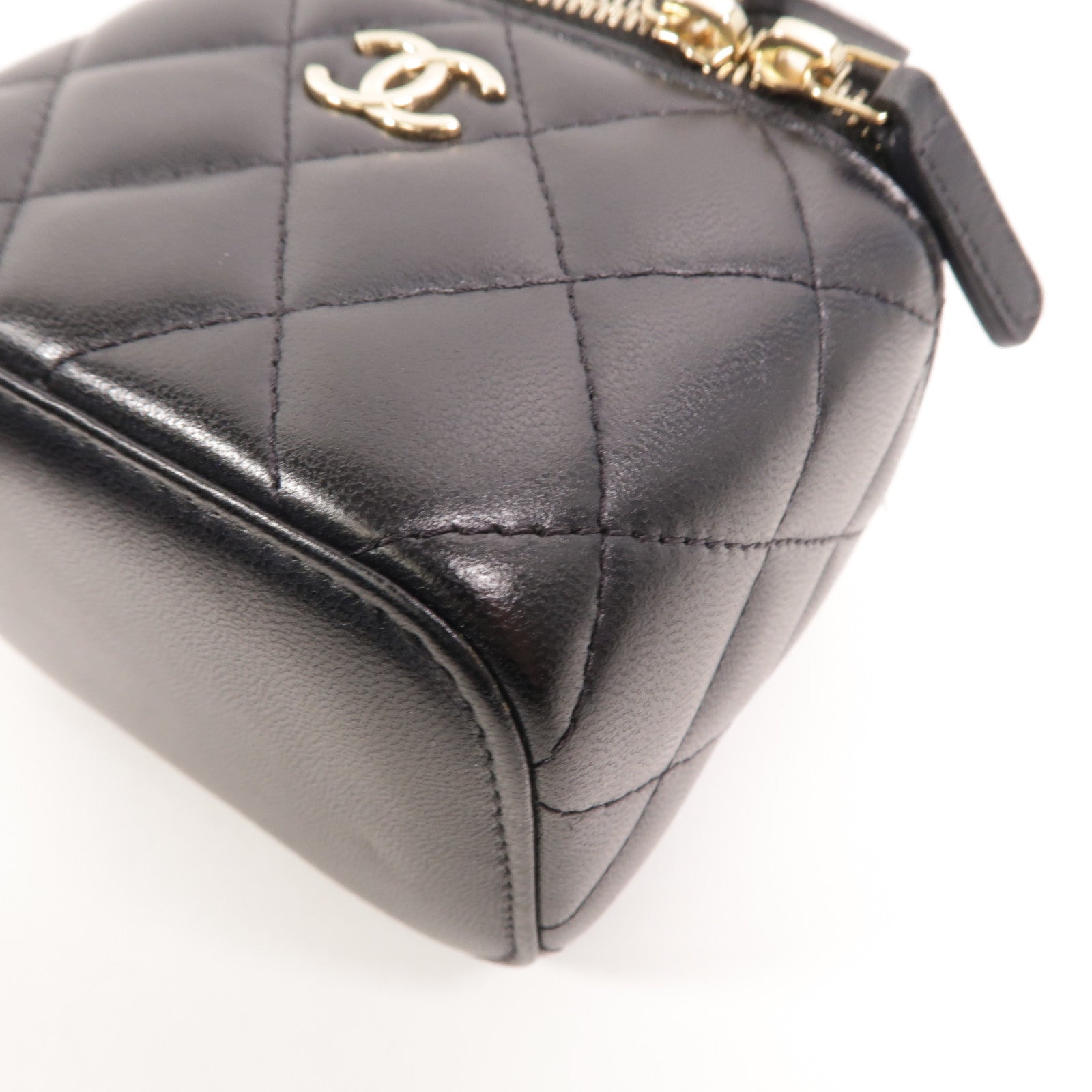 CHANEL 羊皮皮革Mini Vanity Case手挽肩背兩用袋