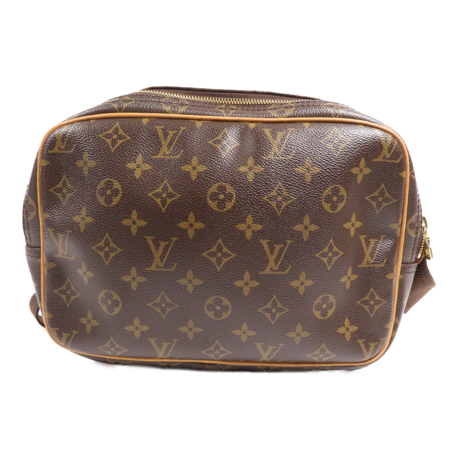 LOUIS VUITTON Monogram Reporter PM金扣肩背袋