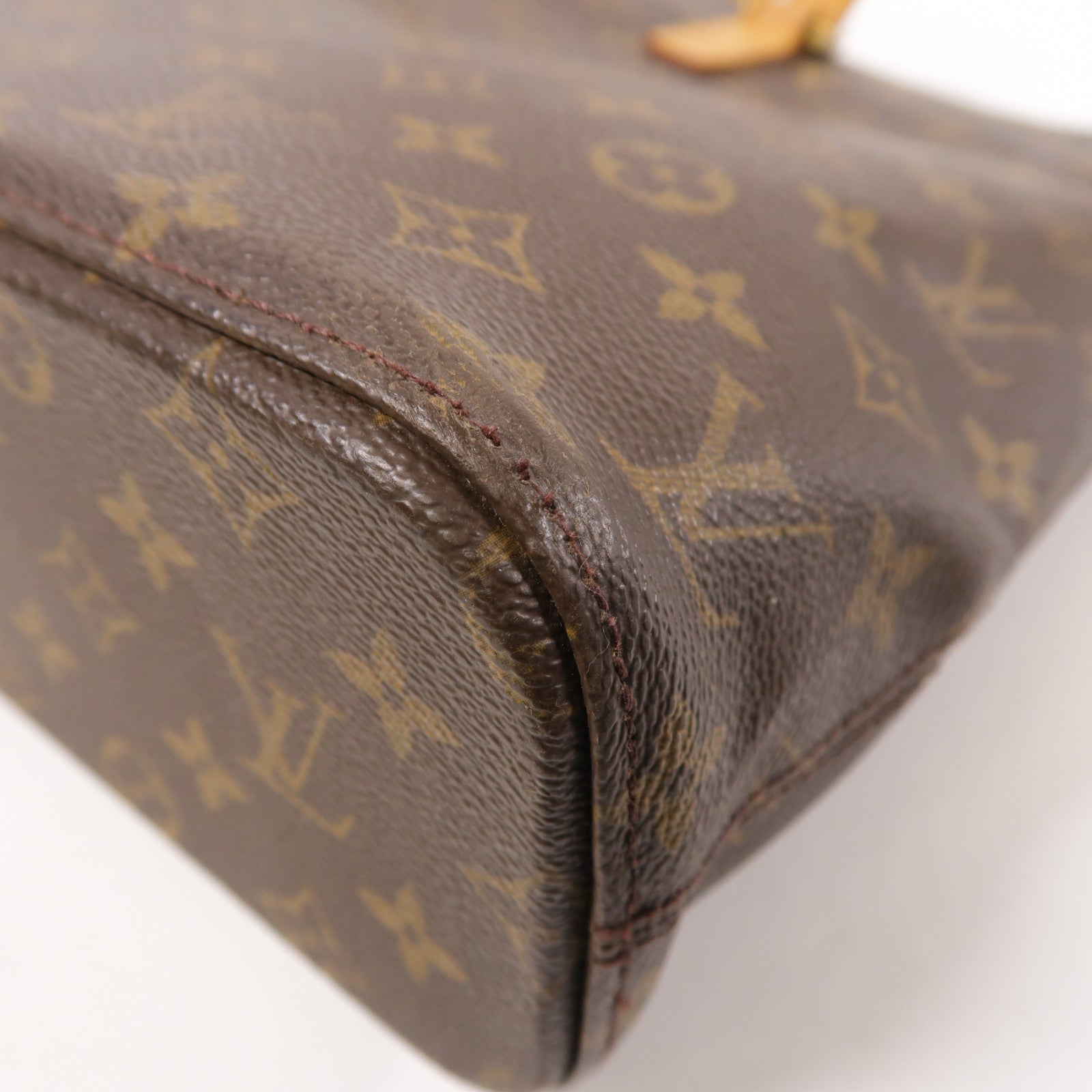 LOUIS VUITTON Monogram Luco Tote Bag金扣肩背袋棕色