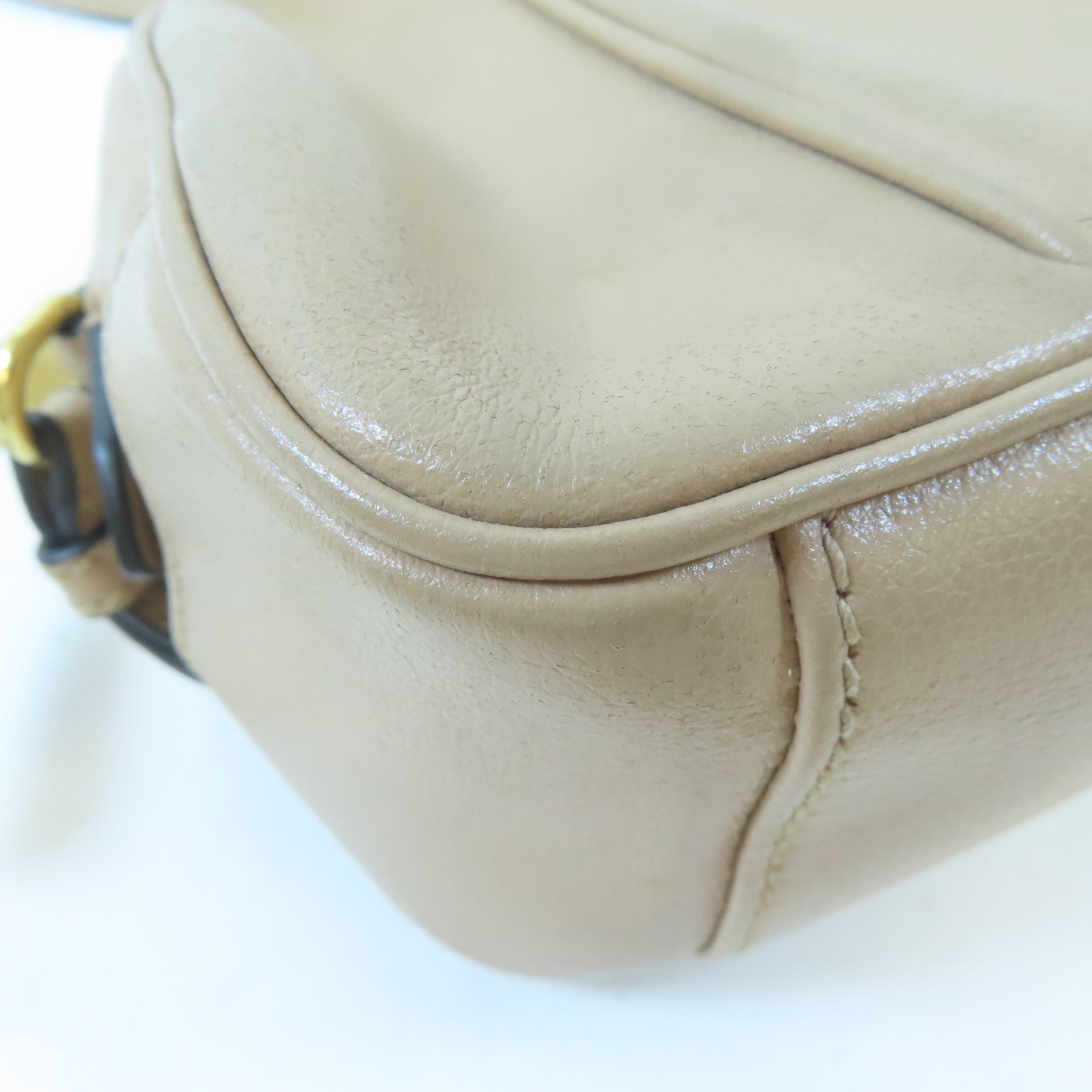 Miu Miu 牛皮皮革Shoulder Bag肩背袋米色