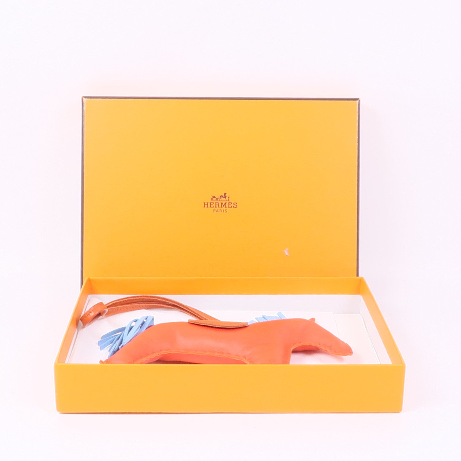 HERMES Milo皮革Rodeo GM掛飾Red