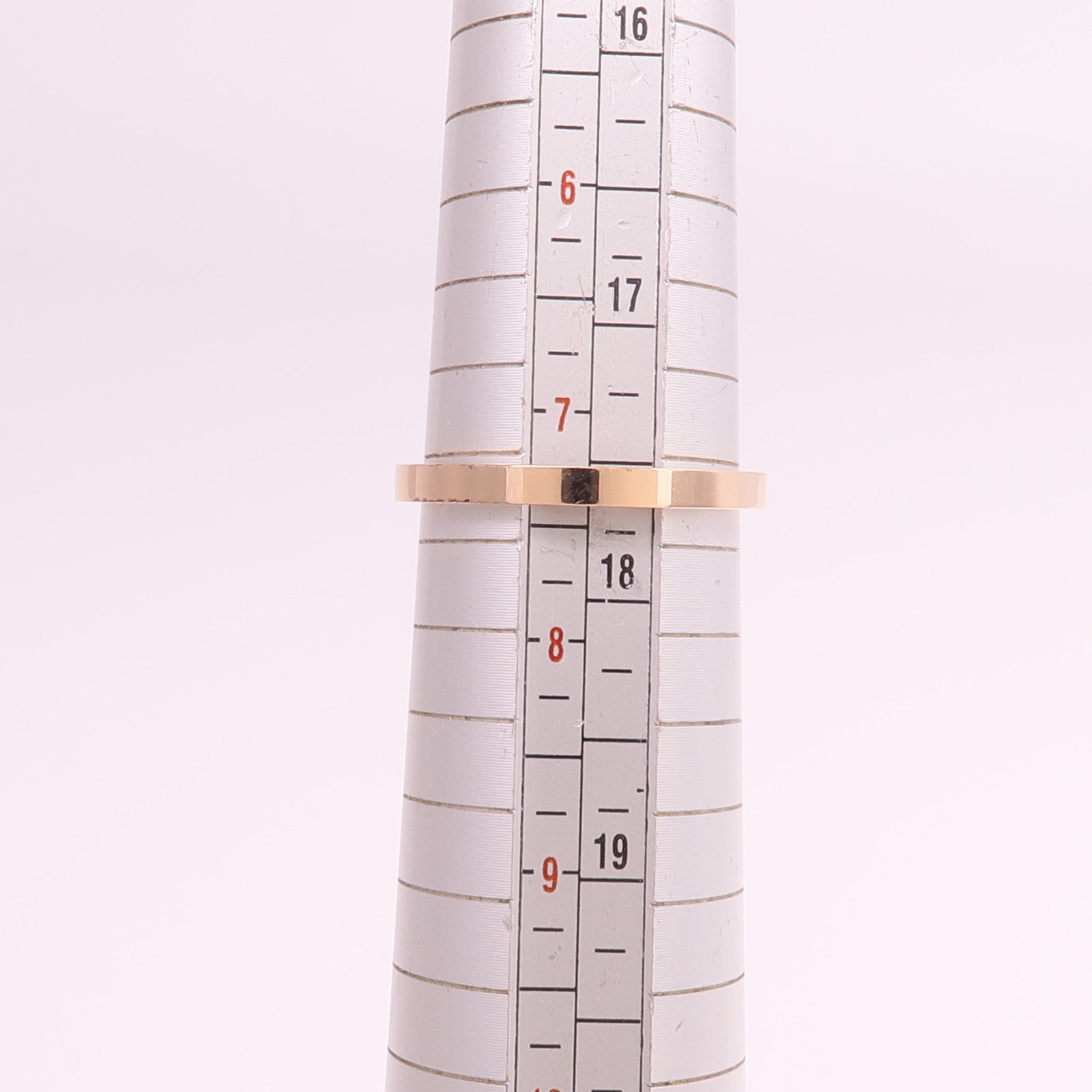 HERMES 18K玫瑰金Chaine d'ancre Contour鑽石戒指