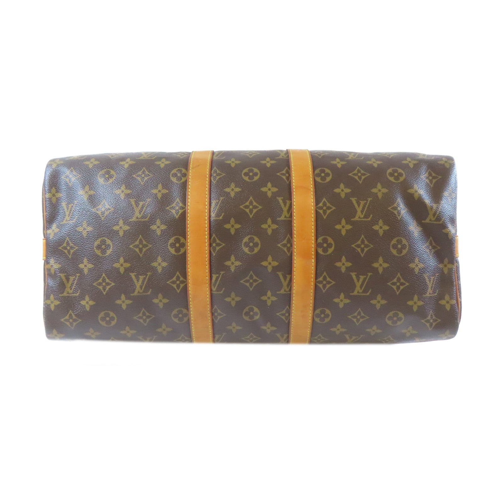 LOUIS VUITTON Monogram Keepall 45 Bandouliere金扣波士頓包啡色